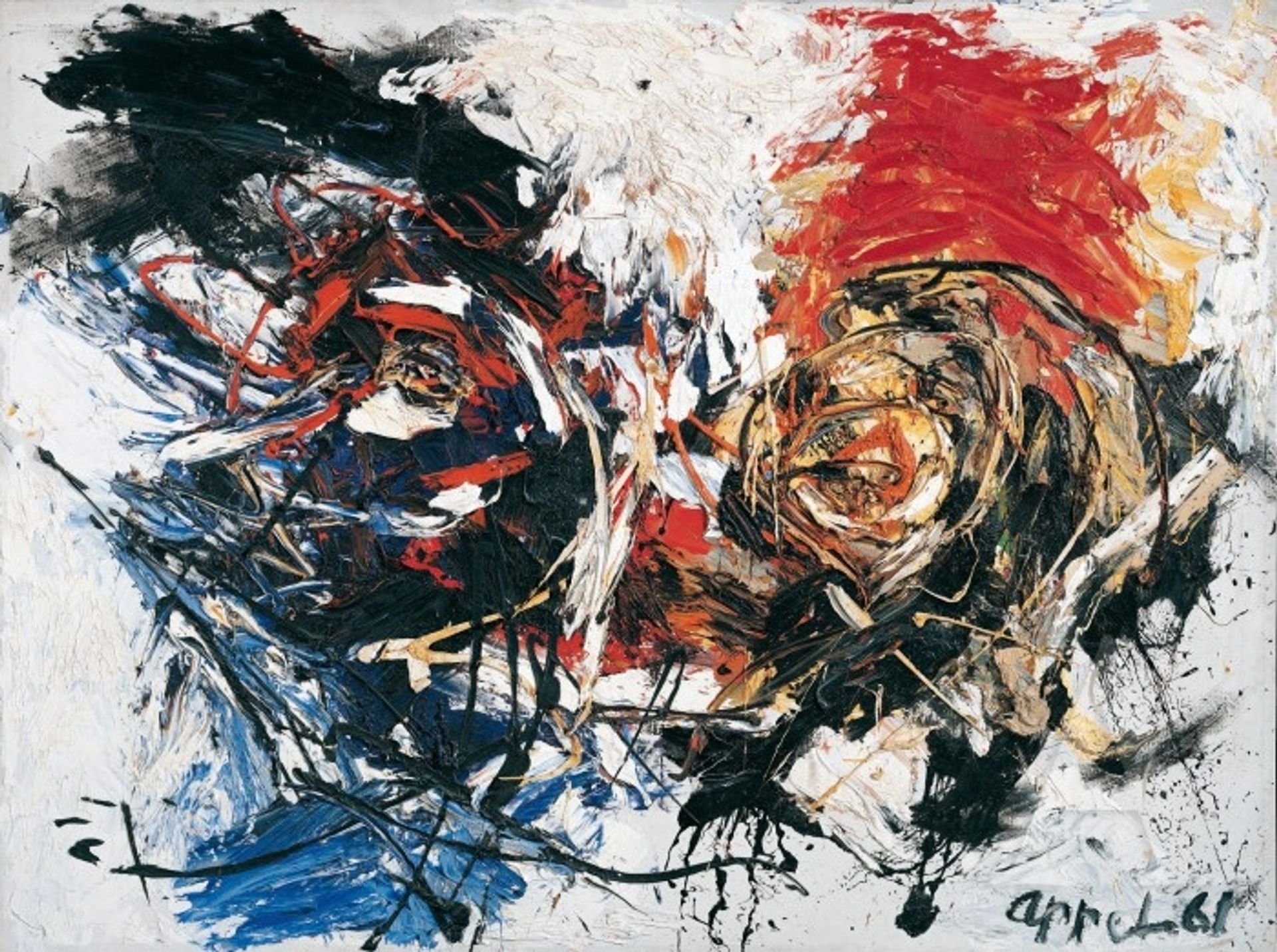 Face in a Landscape by Karel Appel