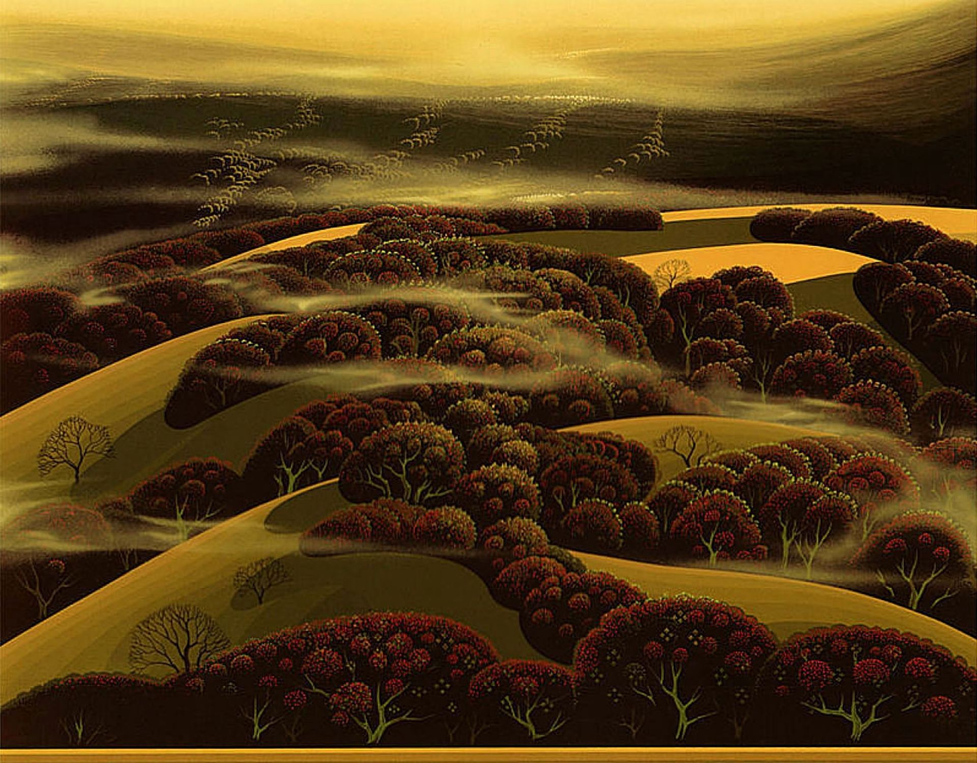 When the Fog Rolls In by Eyvind Earle