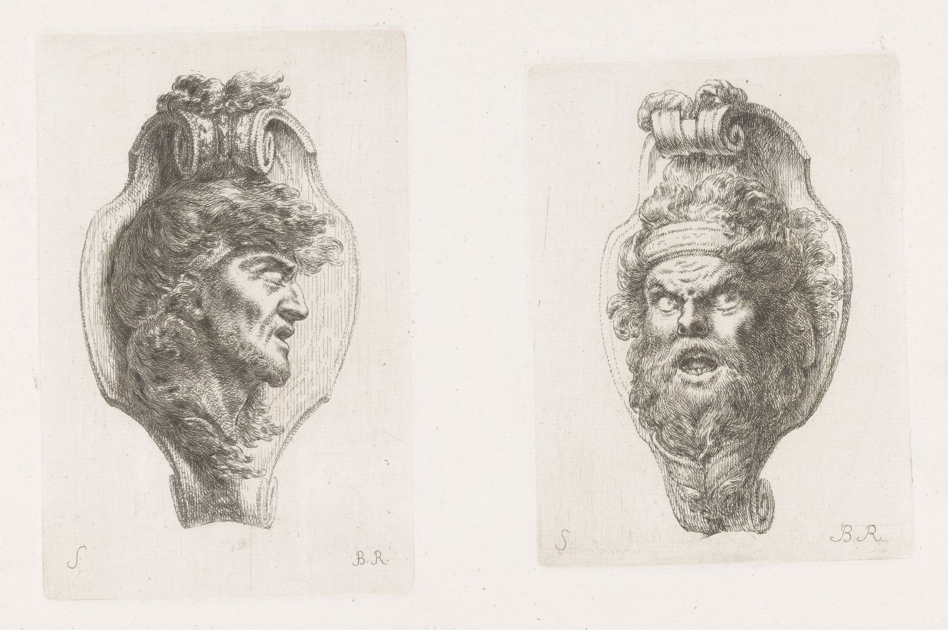 Twee gestorven krijgers by Christian Bernhard Rode