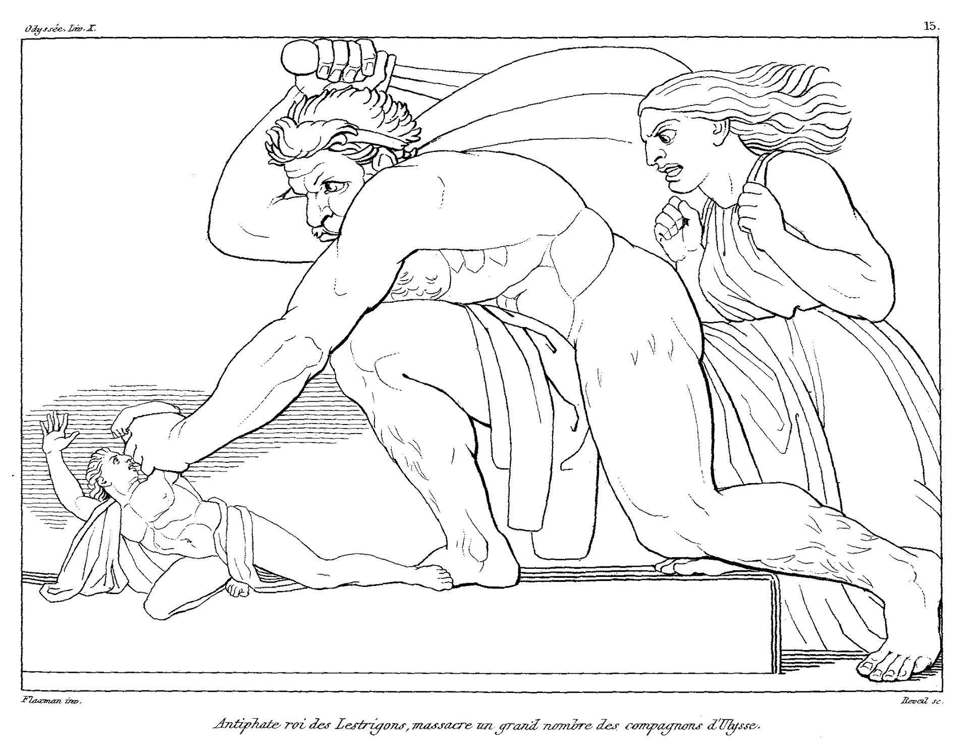 Illustration to Odyssey by John Flaxman