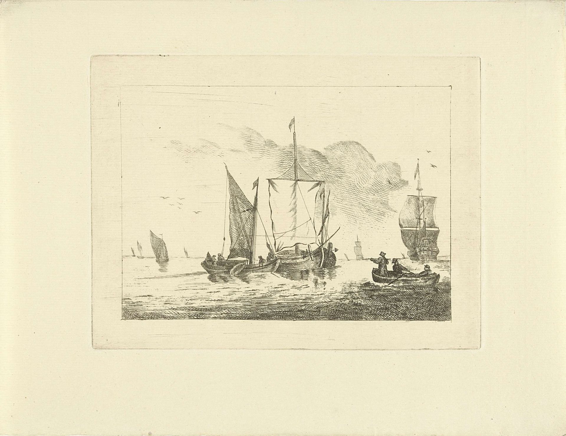 Zeilschepen op zee by G. van Citters