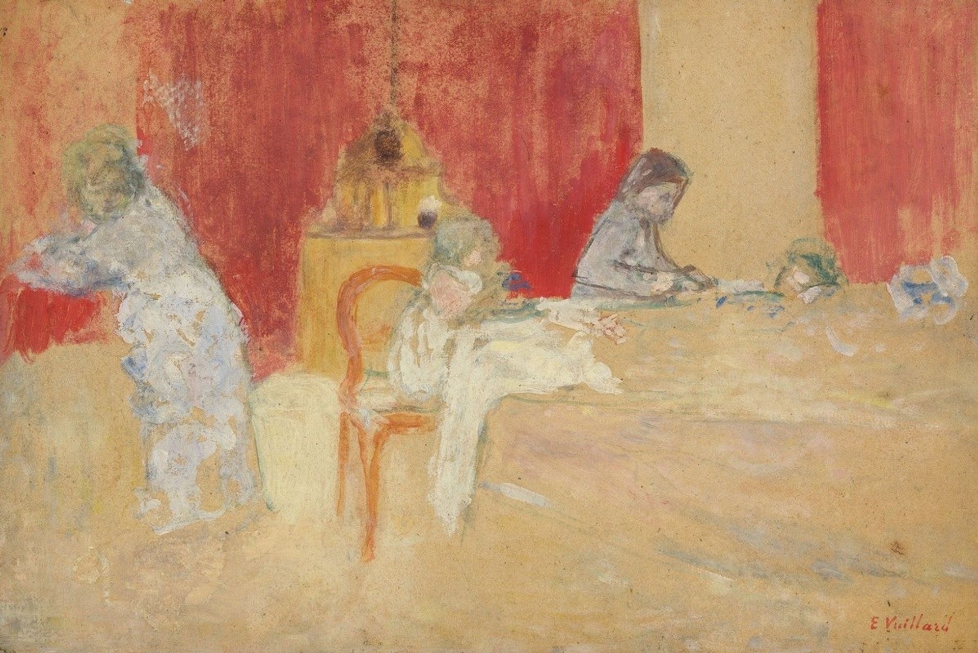 Les Enfants Roussel à table by Édouard Vuillard