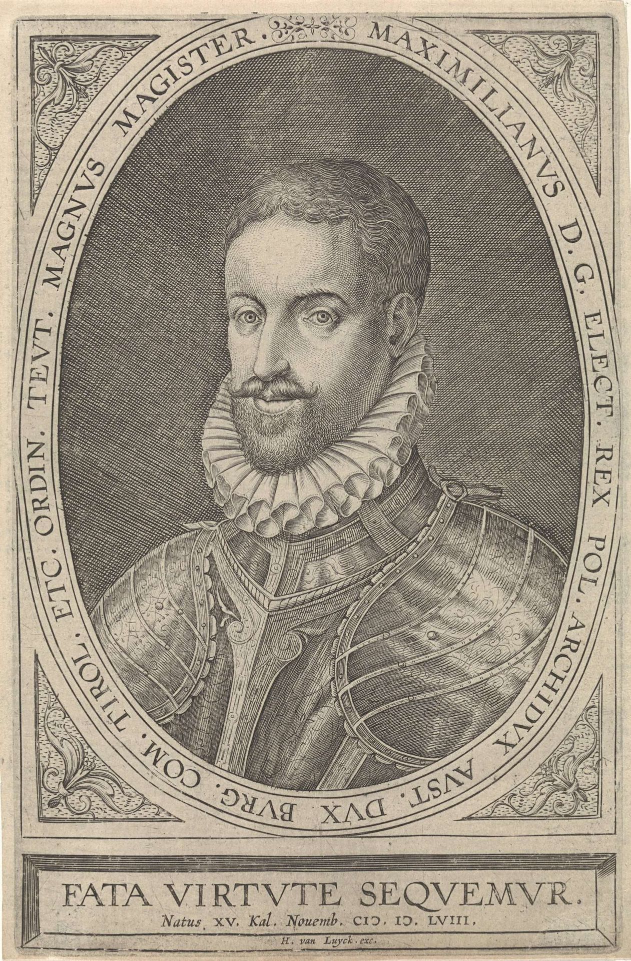 Portret van Maximiliaan III, aartshertog van Oostenrijk by Anonymous