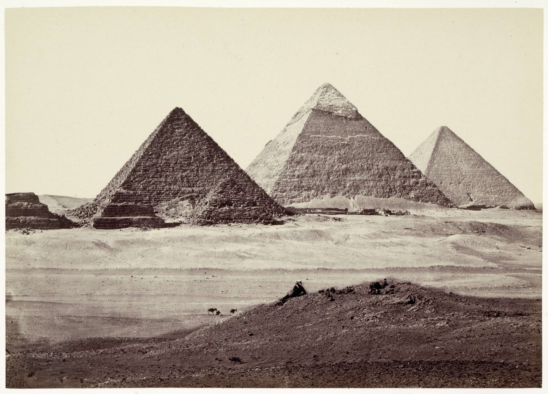 Pyramiden van Gizeh by Francis Frith