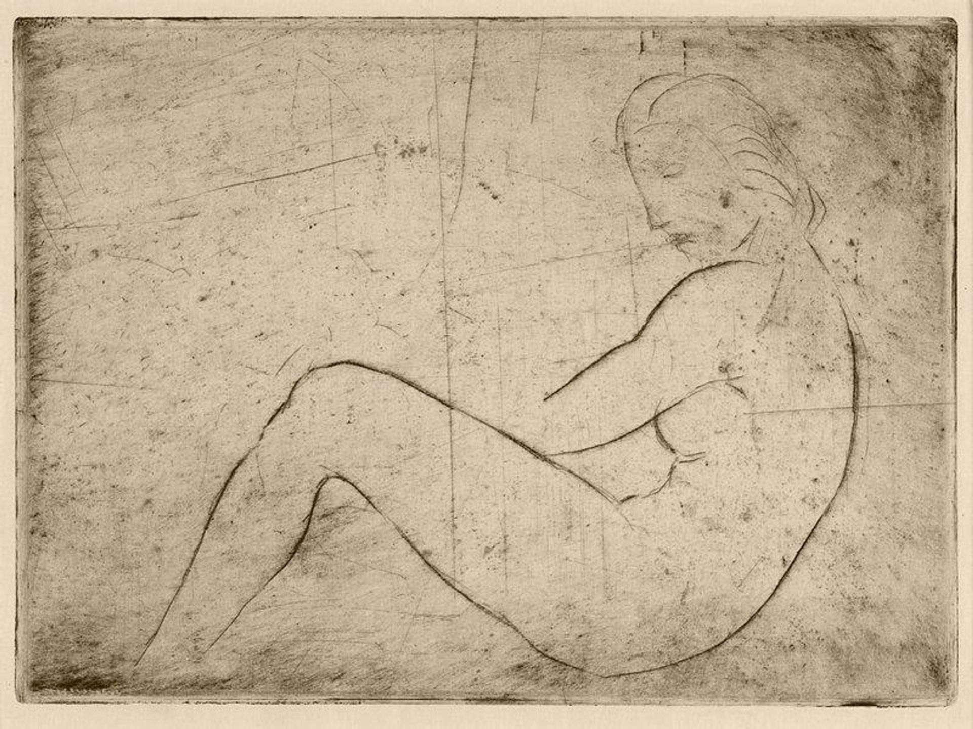 Ruhendes Mädchen (Meeresstimmung) by Wilhelm Lehmbruck