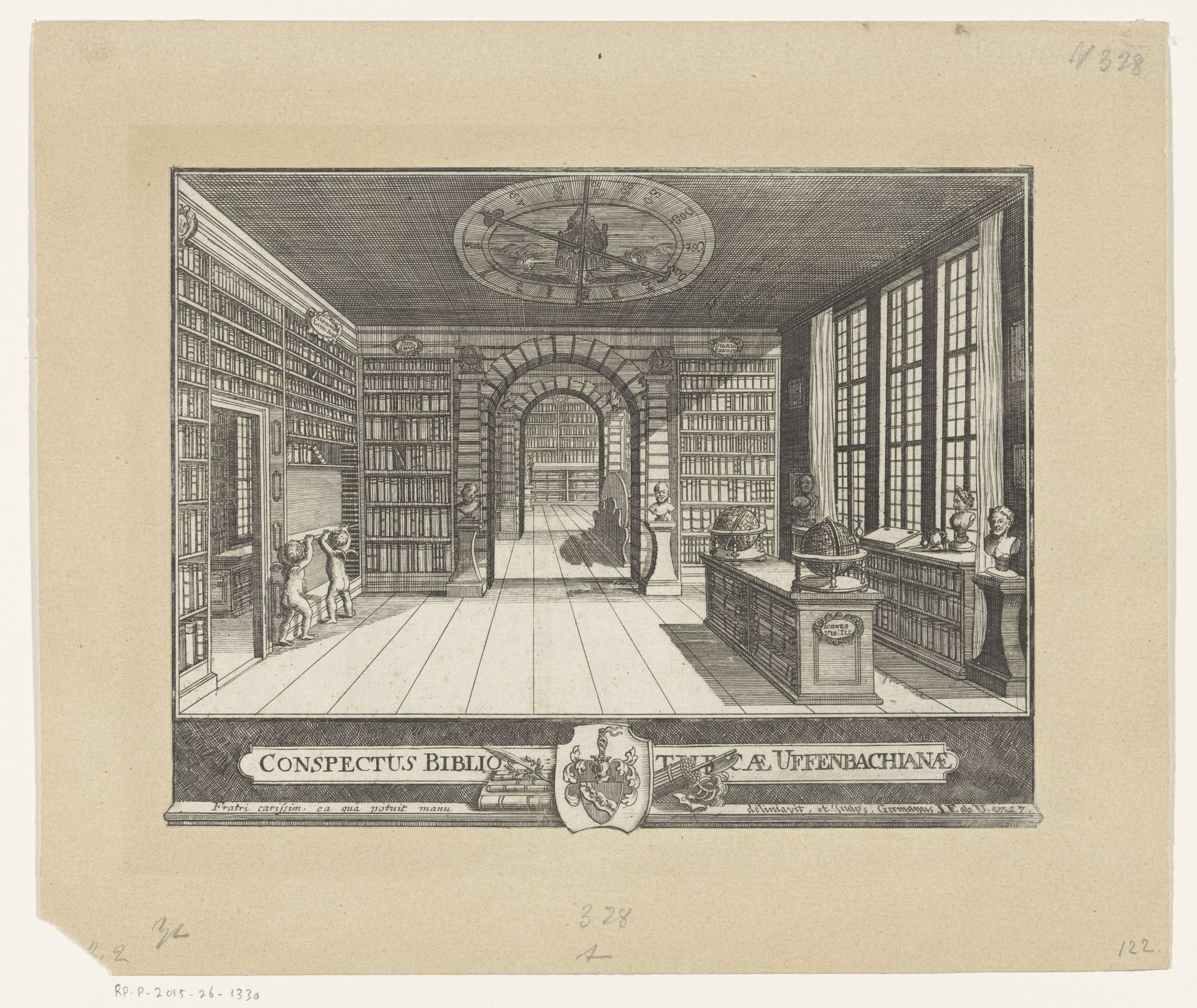 Bibliotheek van Zacharias Conrad von Uffenbach by Johann Friedrich von Uffenbach