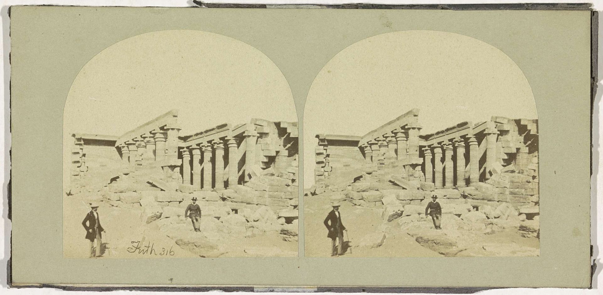 Tempel van Kalabsje, Egypte by Francis Frith