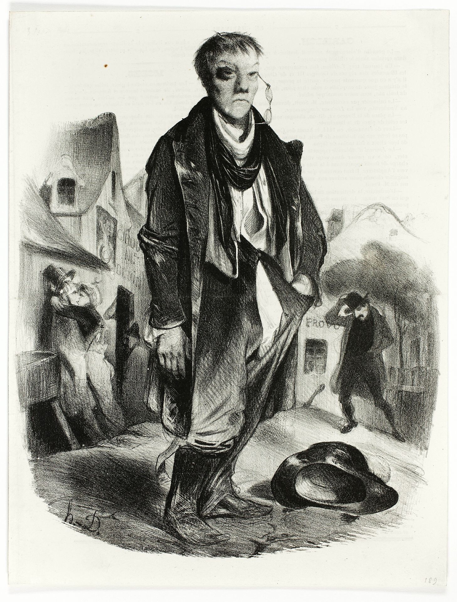 The Drunkard by Honoré Daumier