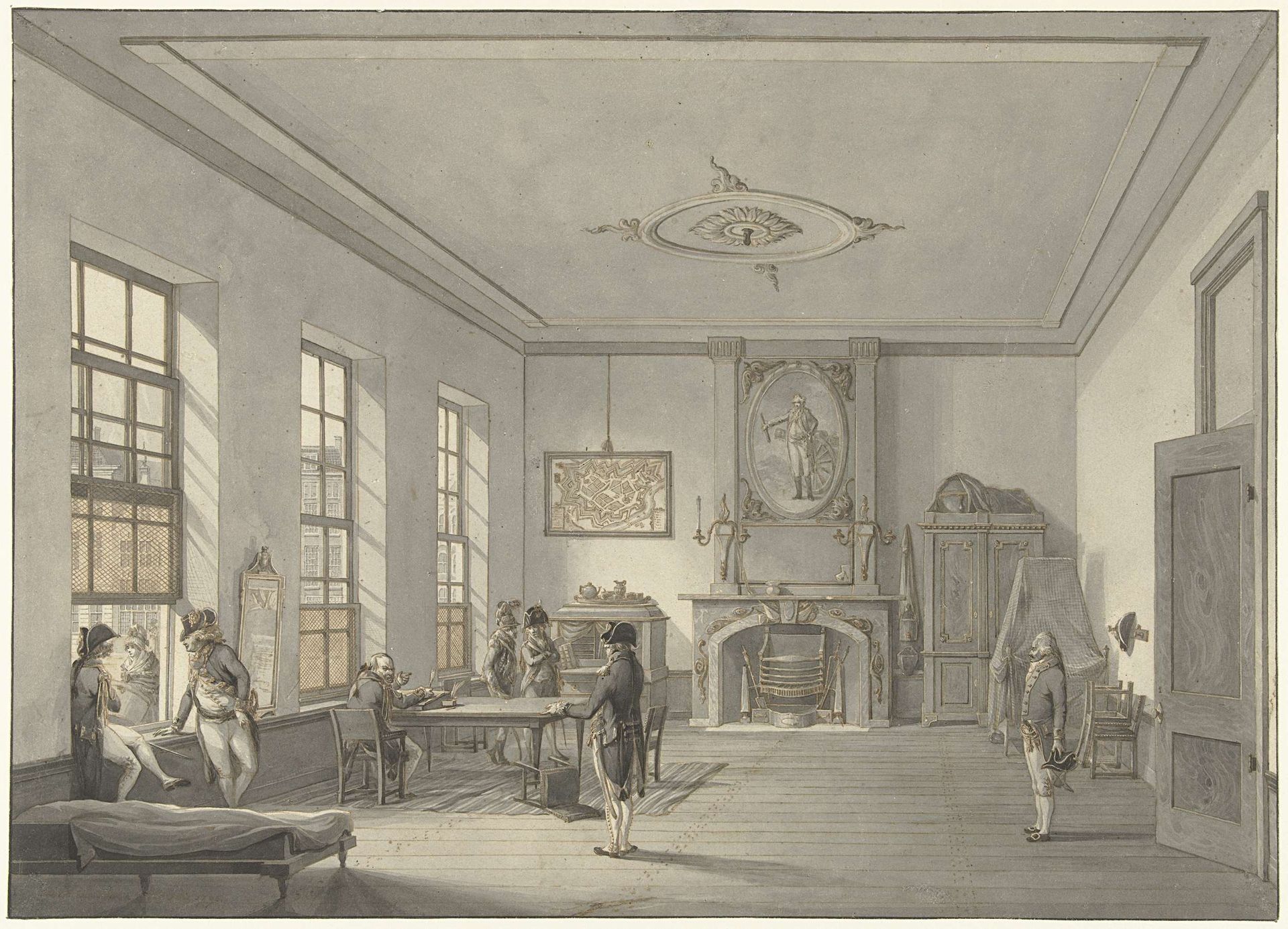 Wachtlokaal voor officieren by Dirk Langendijk