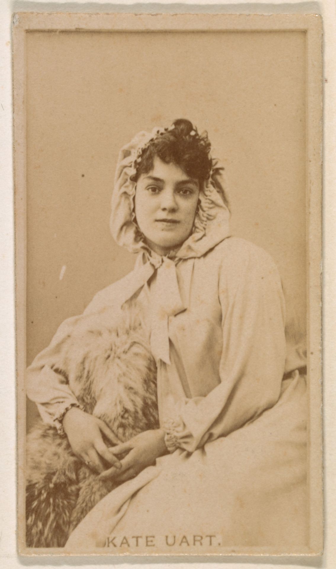Kate Uart, from the Actresses series (N245) issued by Kinney Brothers to promote Sweet Caporal Cigarettes by Kinney Brothers Tobacco Company