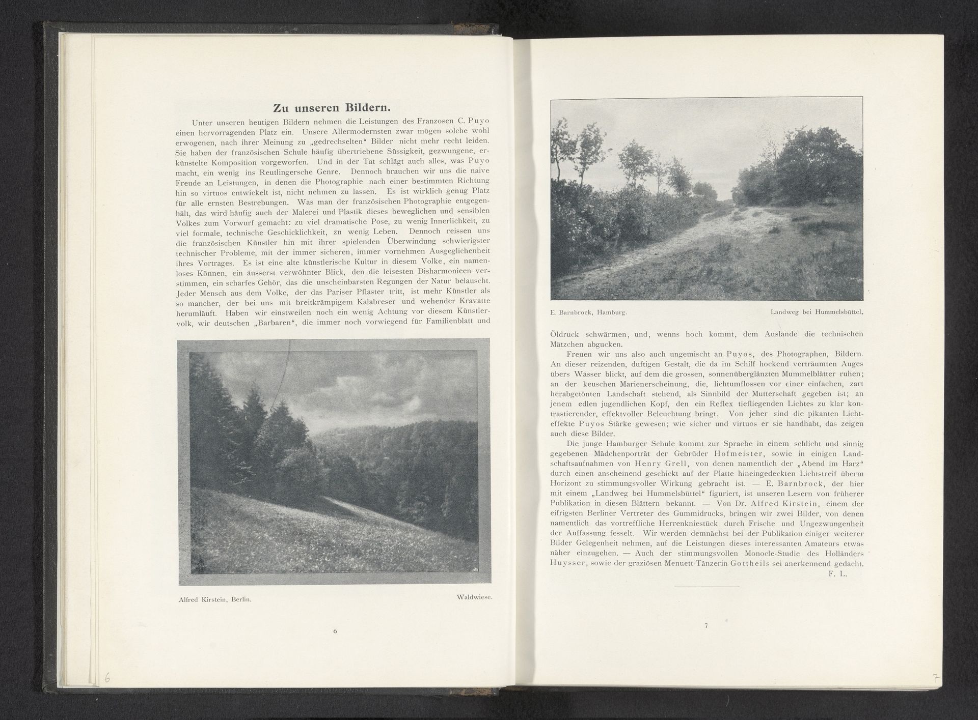 Landschap by Alfred Kirstein