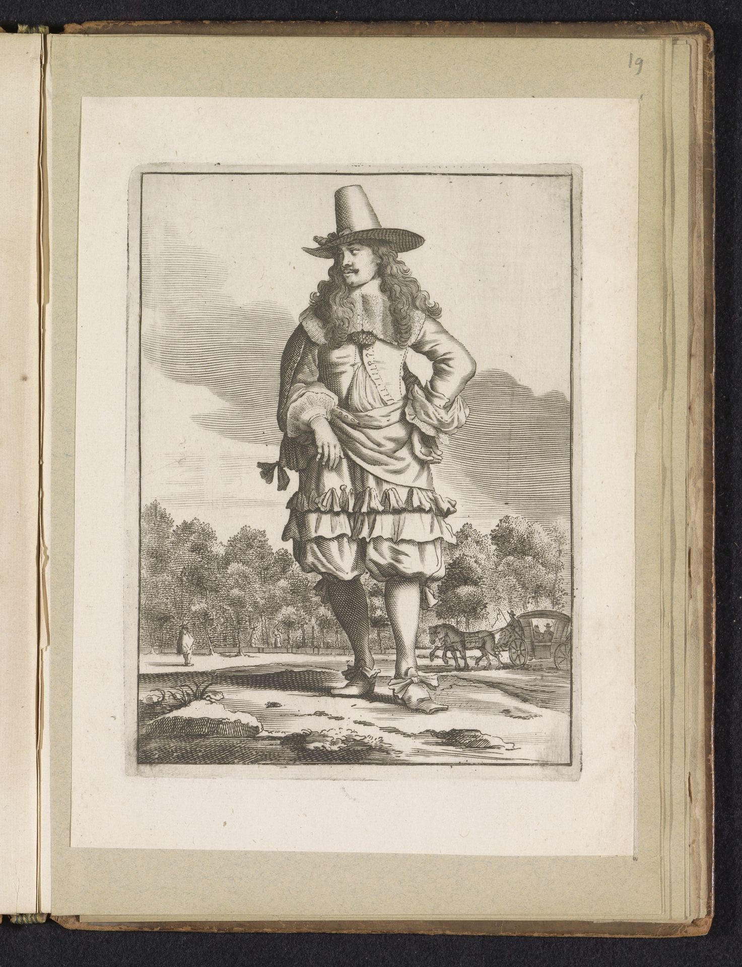 Staande man, gekleed volgens de mode omstreeks 1660 by Jan van Troyen