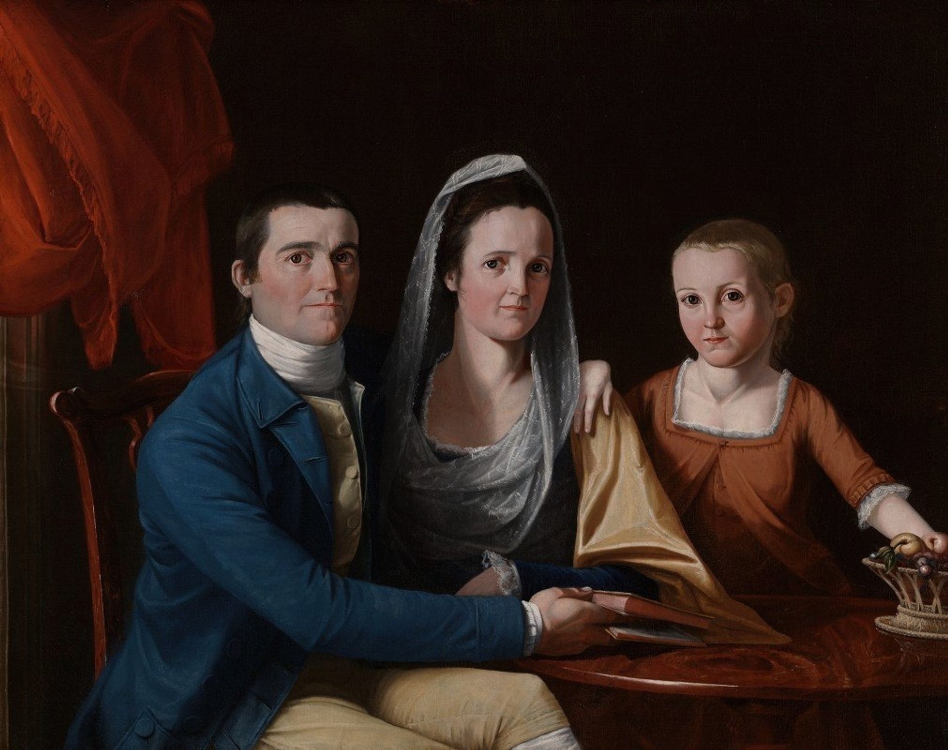 Jonathan Trumbull, Jr. with Mrs. Trumbull by John Trumbull