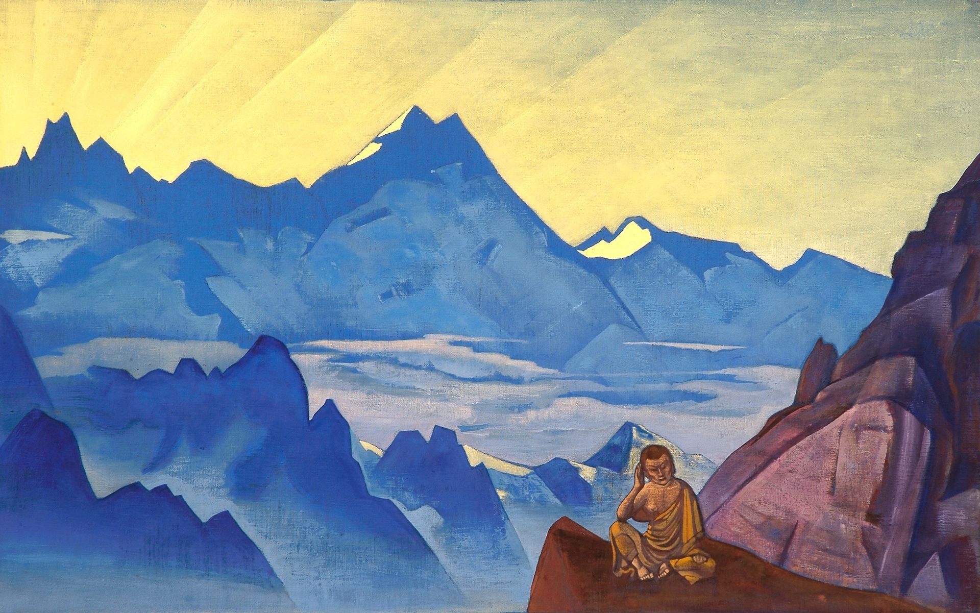 Milarepa, the One Who Harkened by Nicholas Roerich