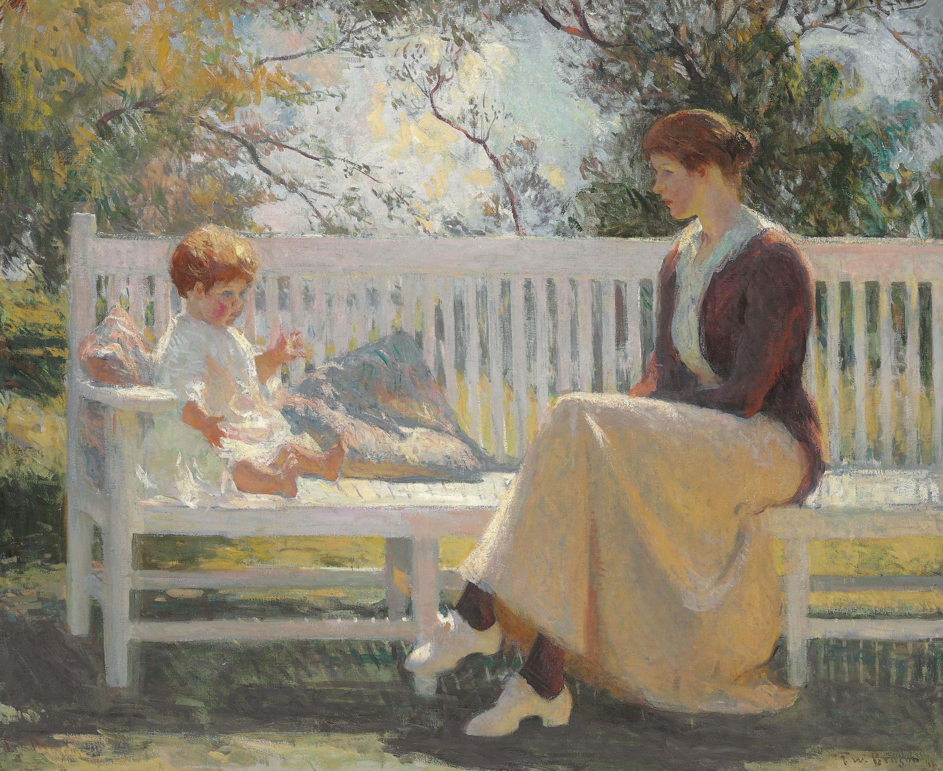 Eleanor and  Benny by Frank W. Benson