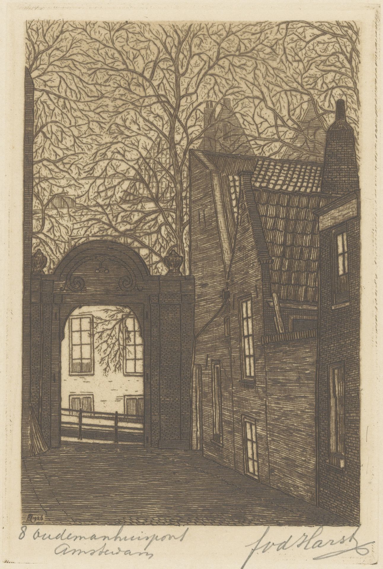 Oudemanhuispoort in Amsterdam by Frederik van der Harst