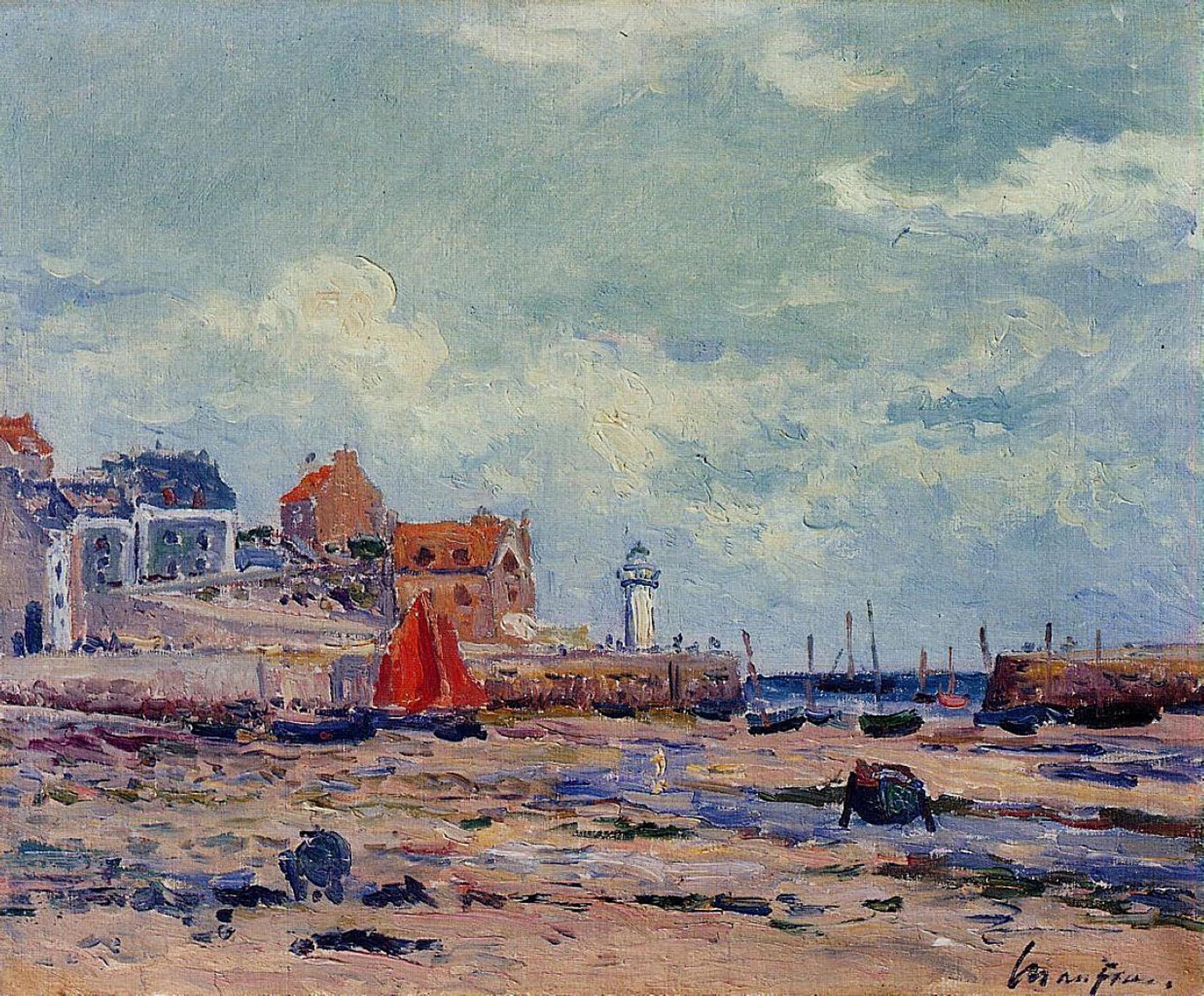 At Low Tide by Maxime Maufra