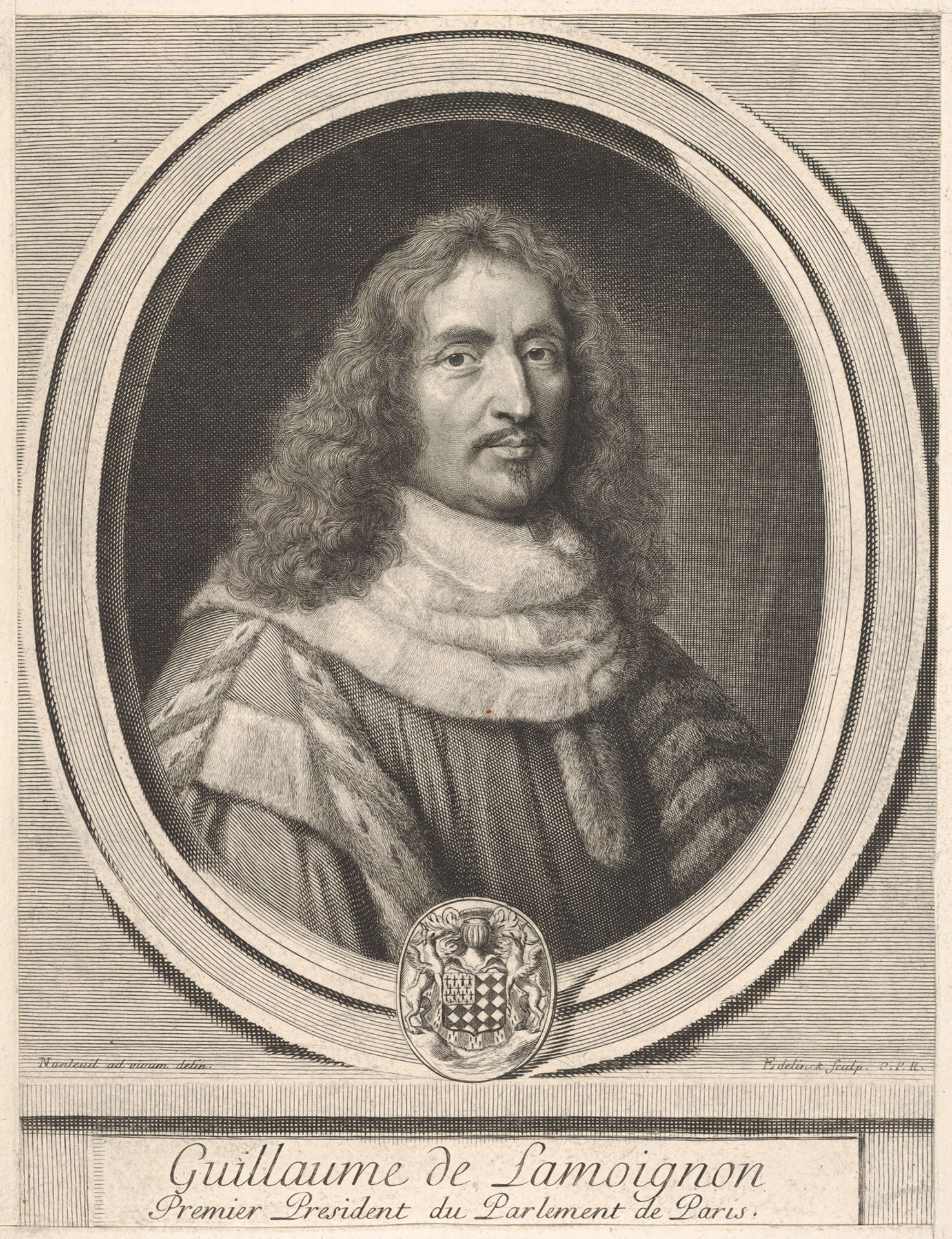 Guillaume de Lamoignon by Gérard Edelinck