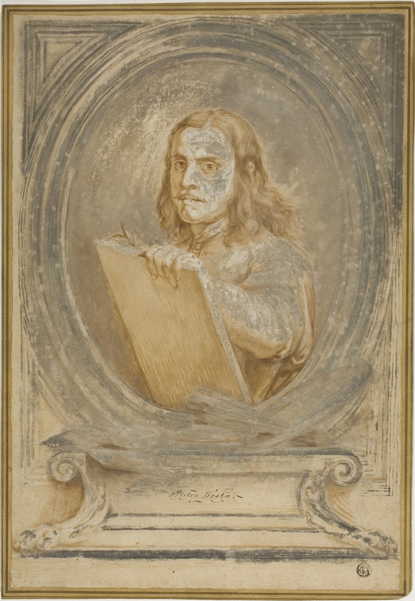 Portrait of Pietro Testa by Pietro Testa