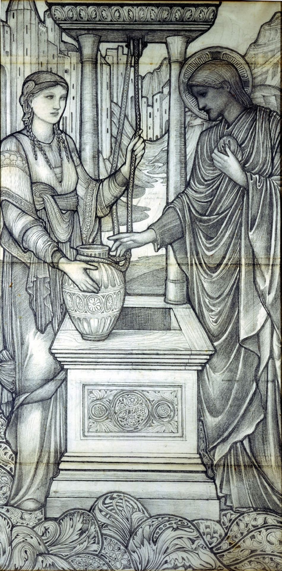 Jesus and Woman at the Well by Edward Burne-Jones