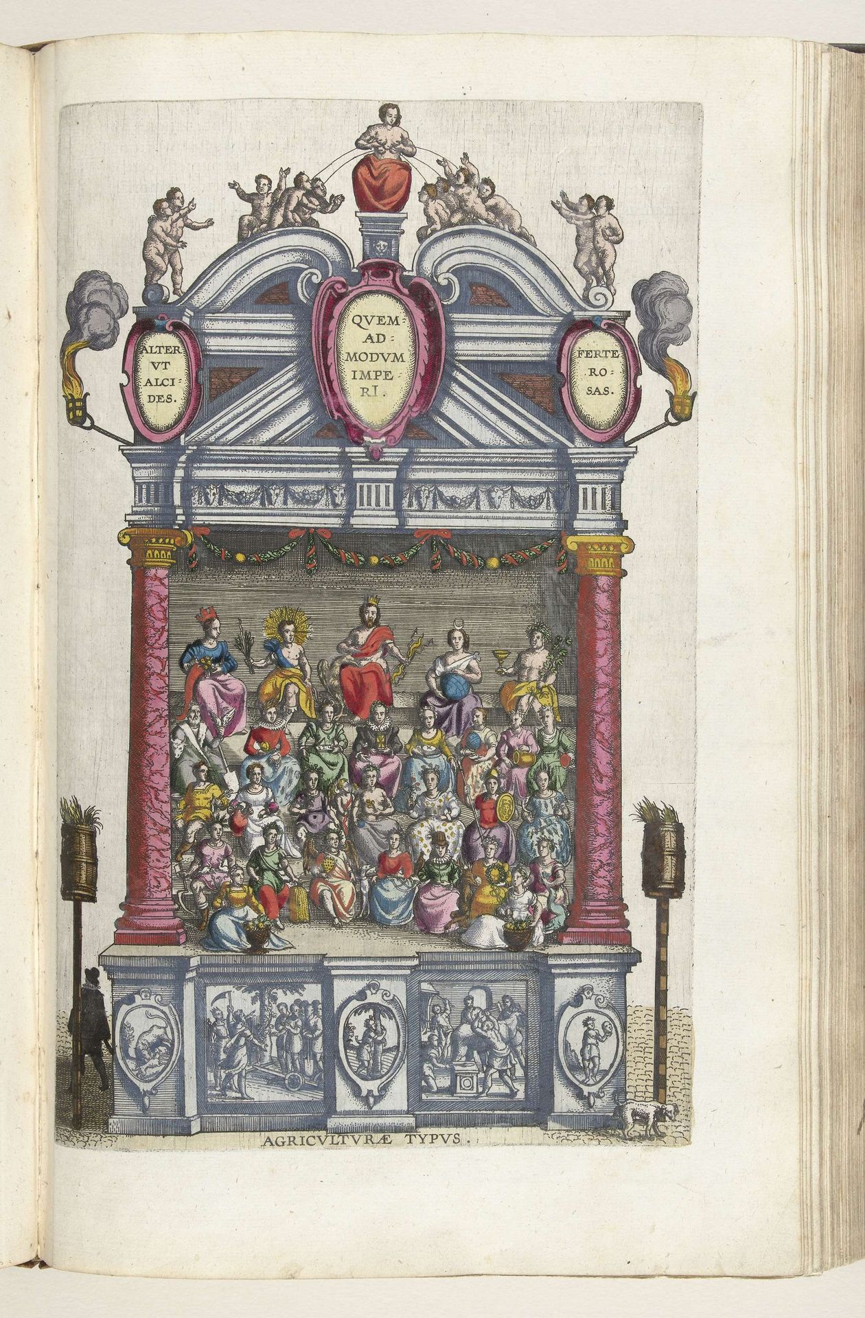 Toneel met de verheerlijking van de landbouw, 1599 by Pieter van der (I) Borcht