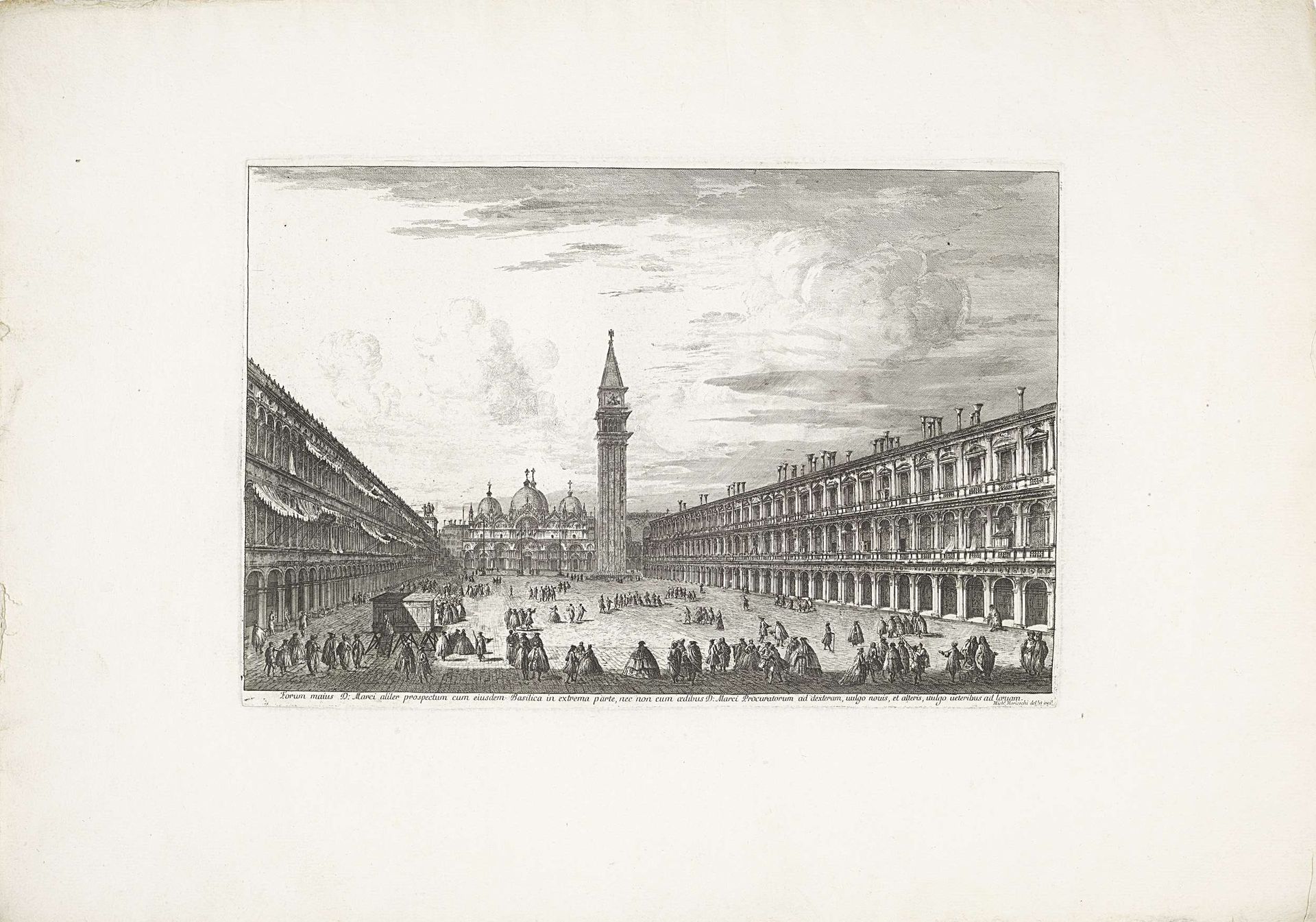 Piazza San Marco te Venetië by Michele Marieschi
