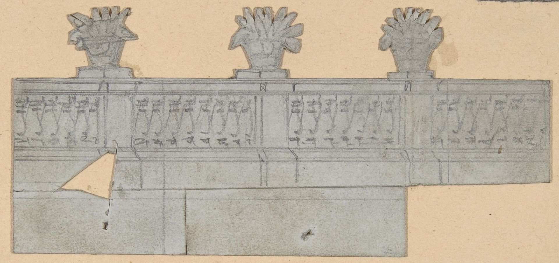Design for a Stage Set at the Opéra, Paris by Eugène Cicéri