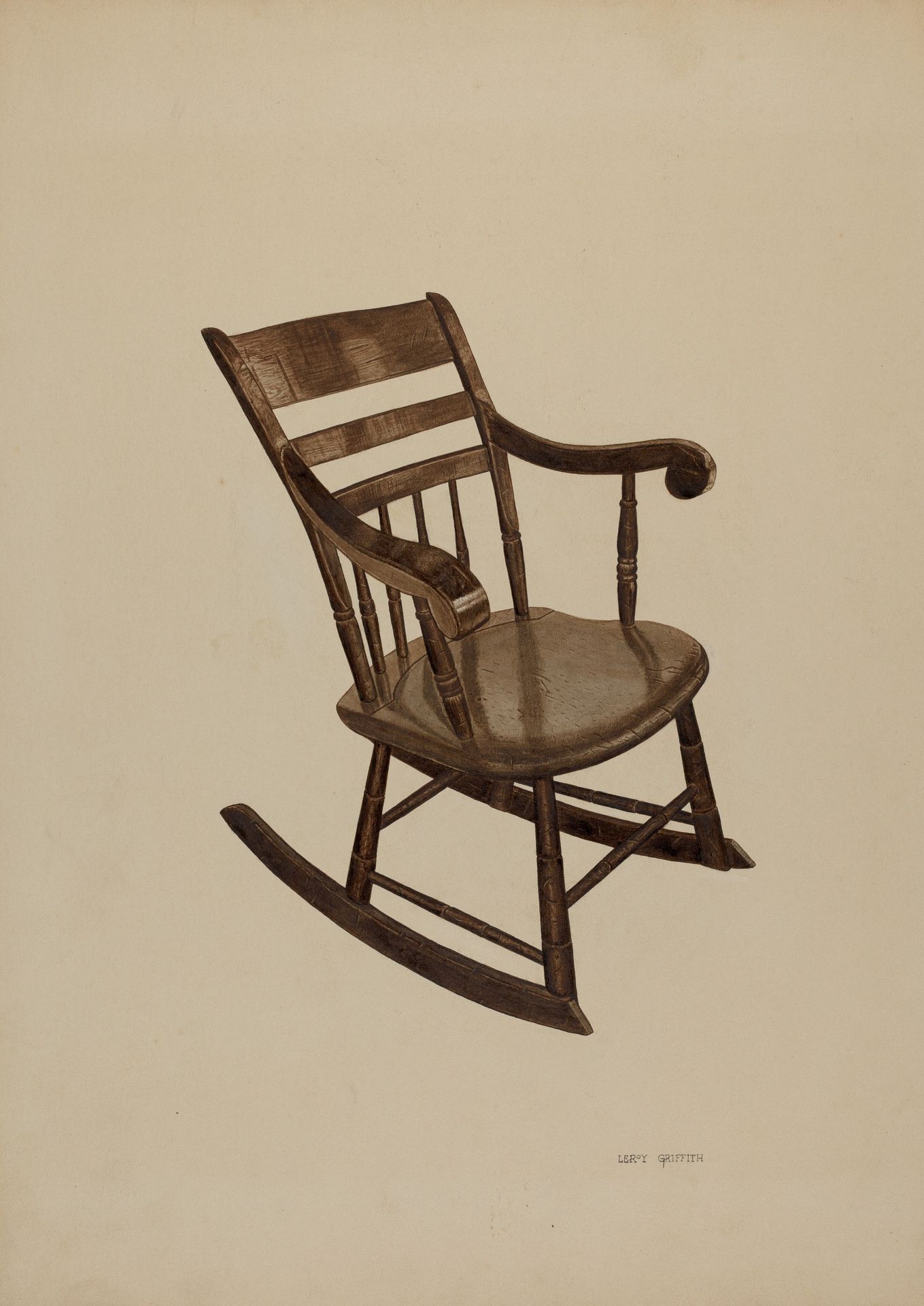 Pa. German Rocking Chair by LeRoy Griffith