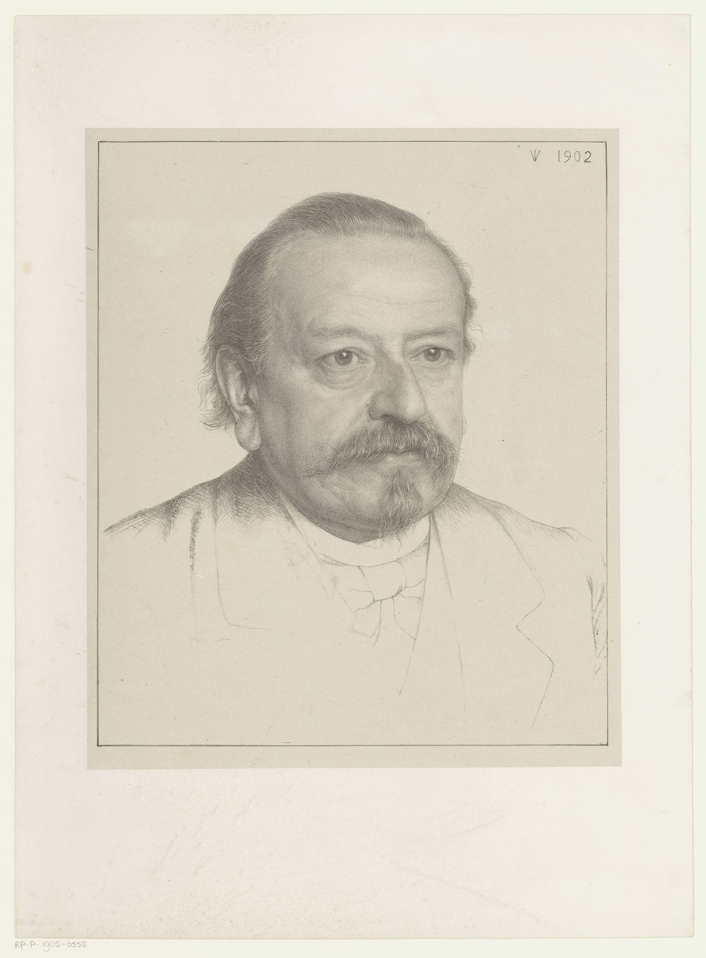 Portret van Reinier Willem Petrus de Vries by Jan Veth