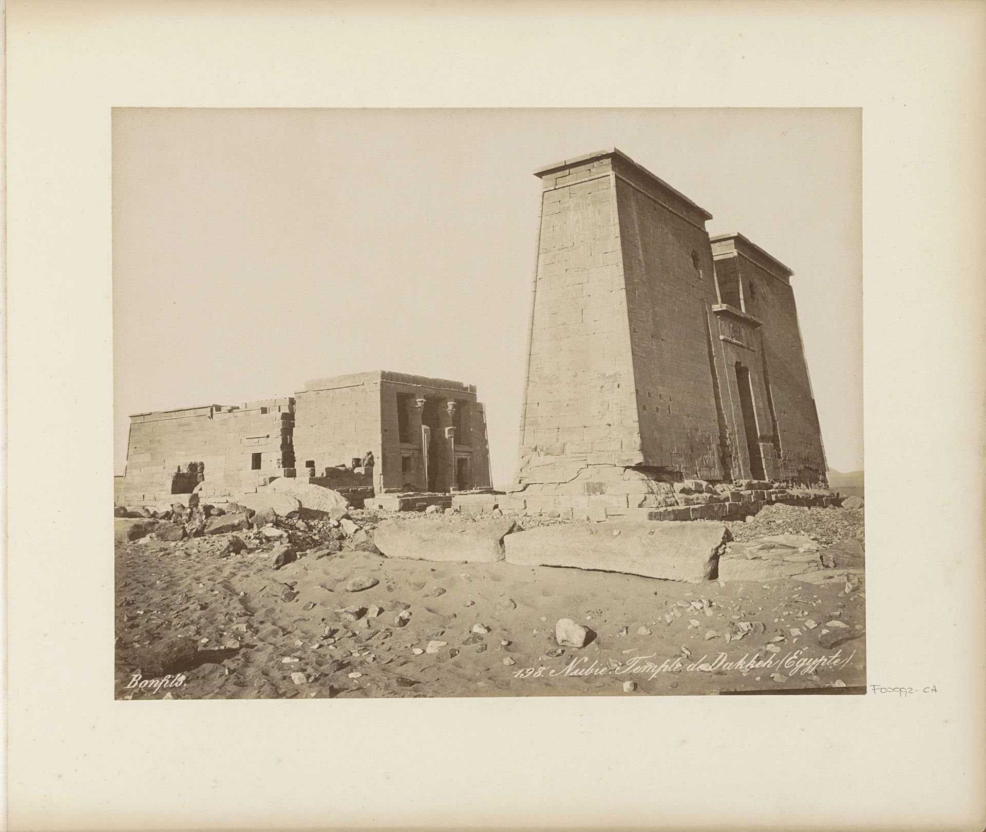 Tempel van Ad Dakka in Nubië (Zuid-Egypte) by Maison Bonfils