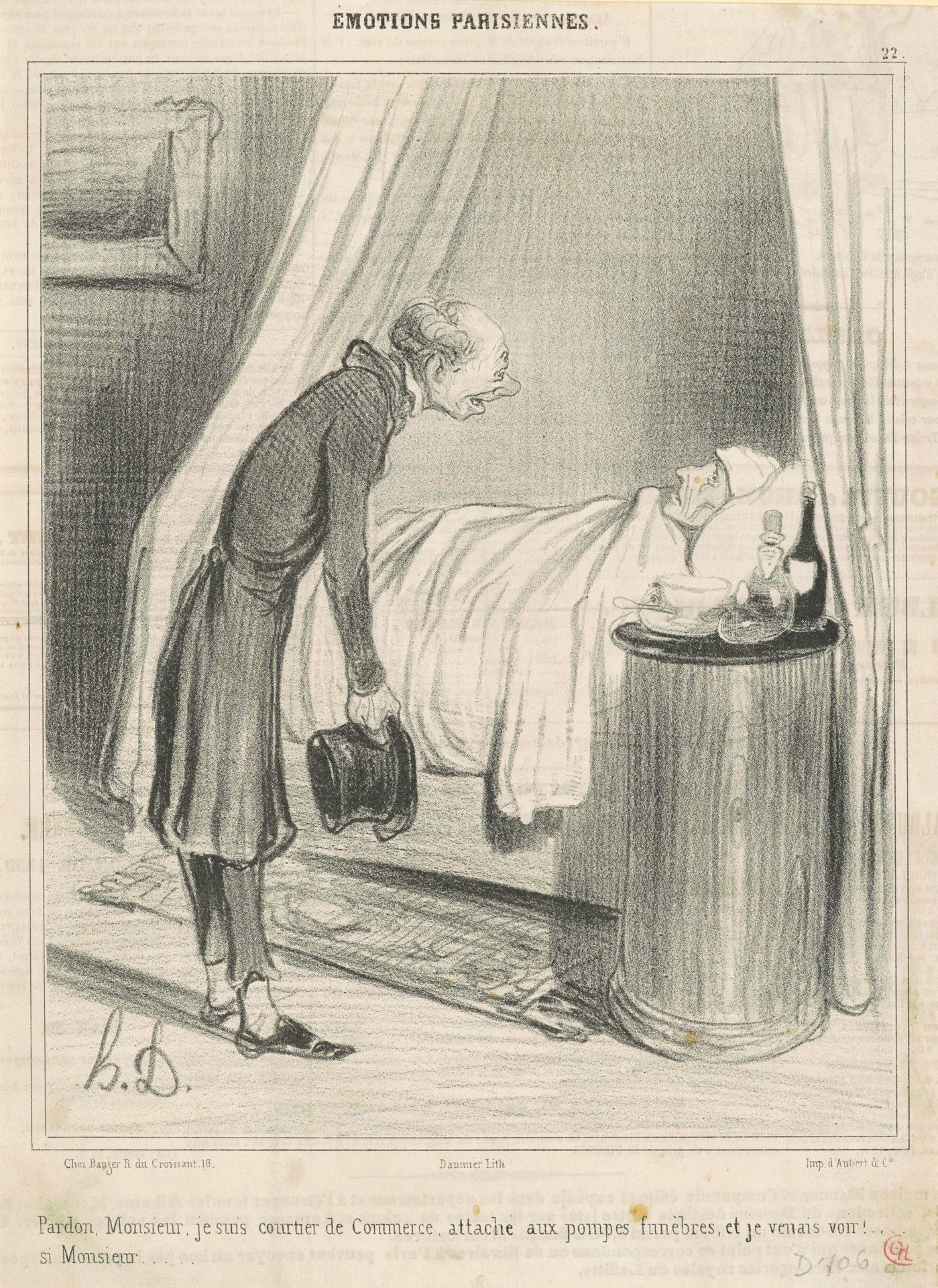 Pardon...je suis courtier de commerce... by Honoré Daumier