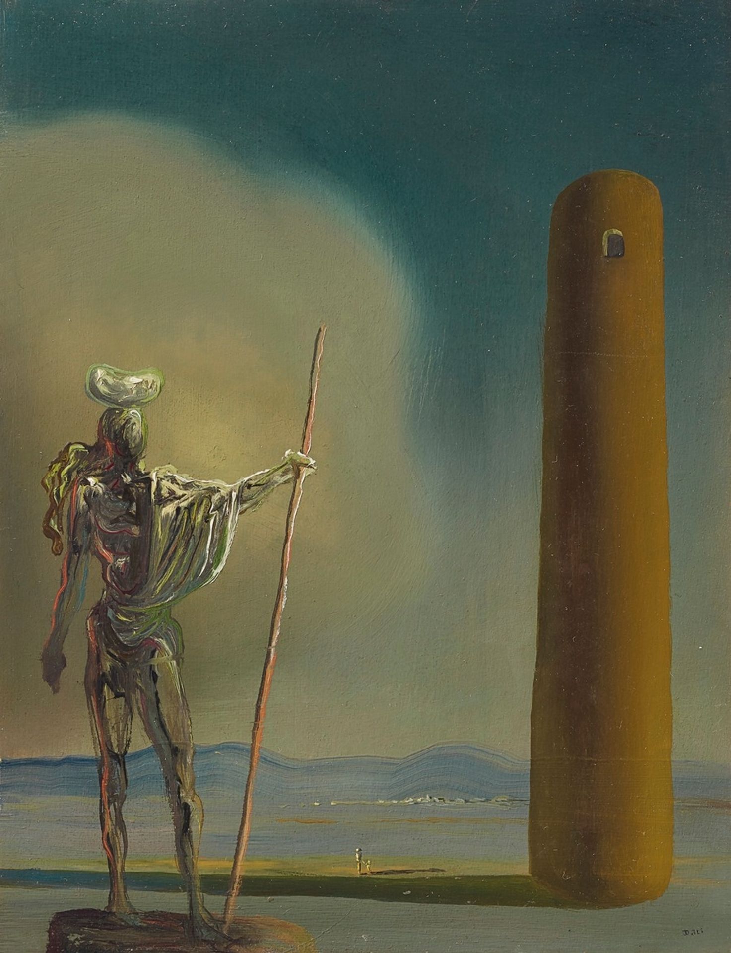 Le cavalier à la tour by Salvador Dalí