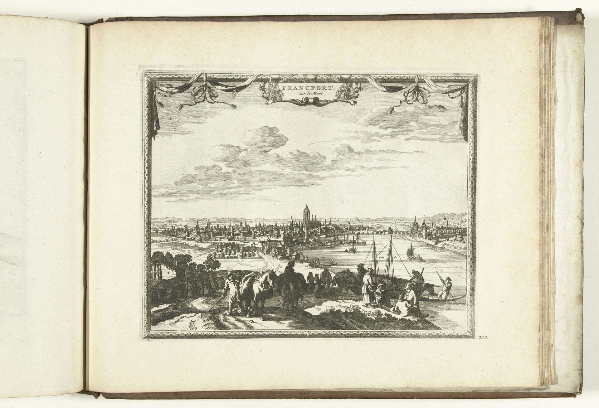 Gezicht op Frankfurt am Main, 1726 by Anonymous