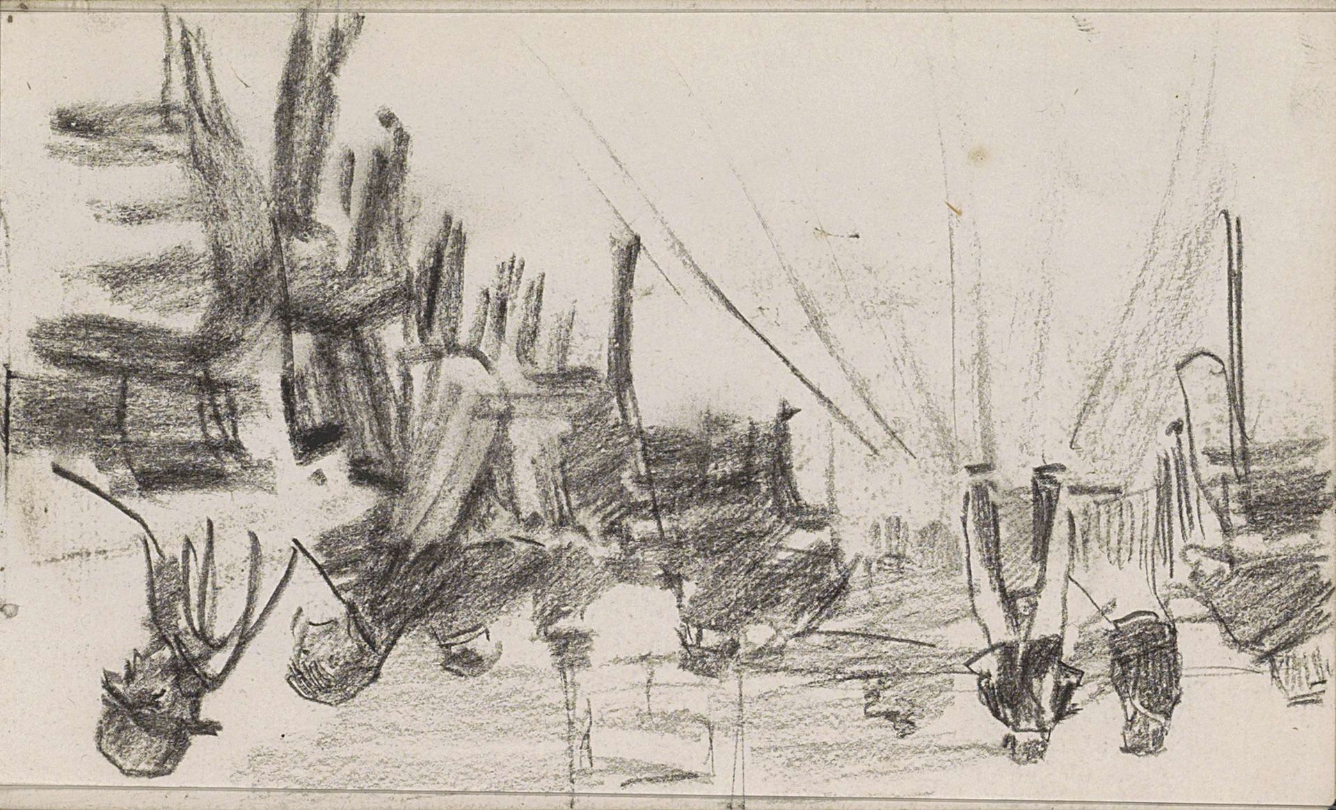 Mannen in een etablissement by Isaac Israels
