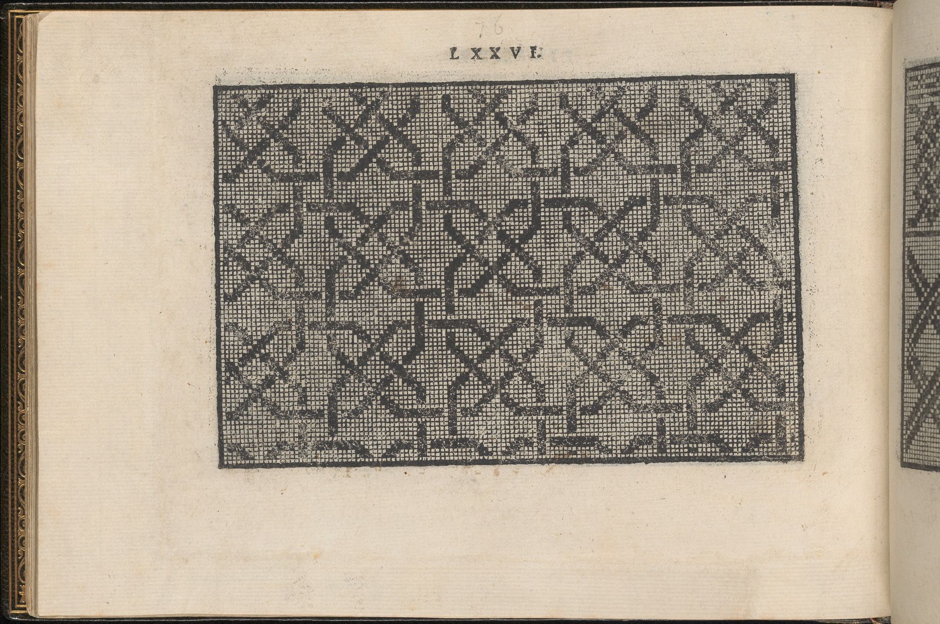 La Vera Perfettione del Disegno di varie sorti di recami, page 38 (verso) by Giovanni Ostaus