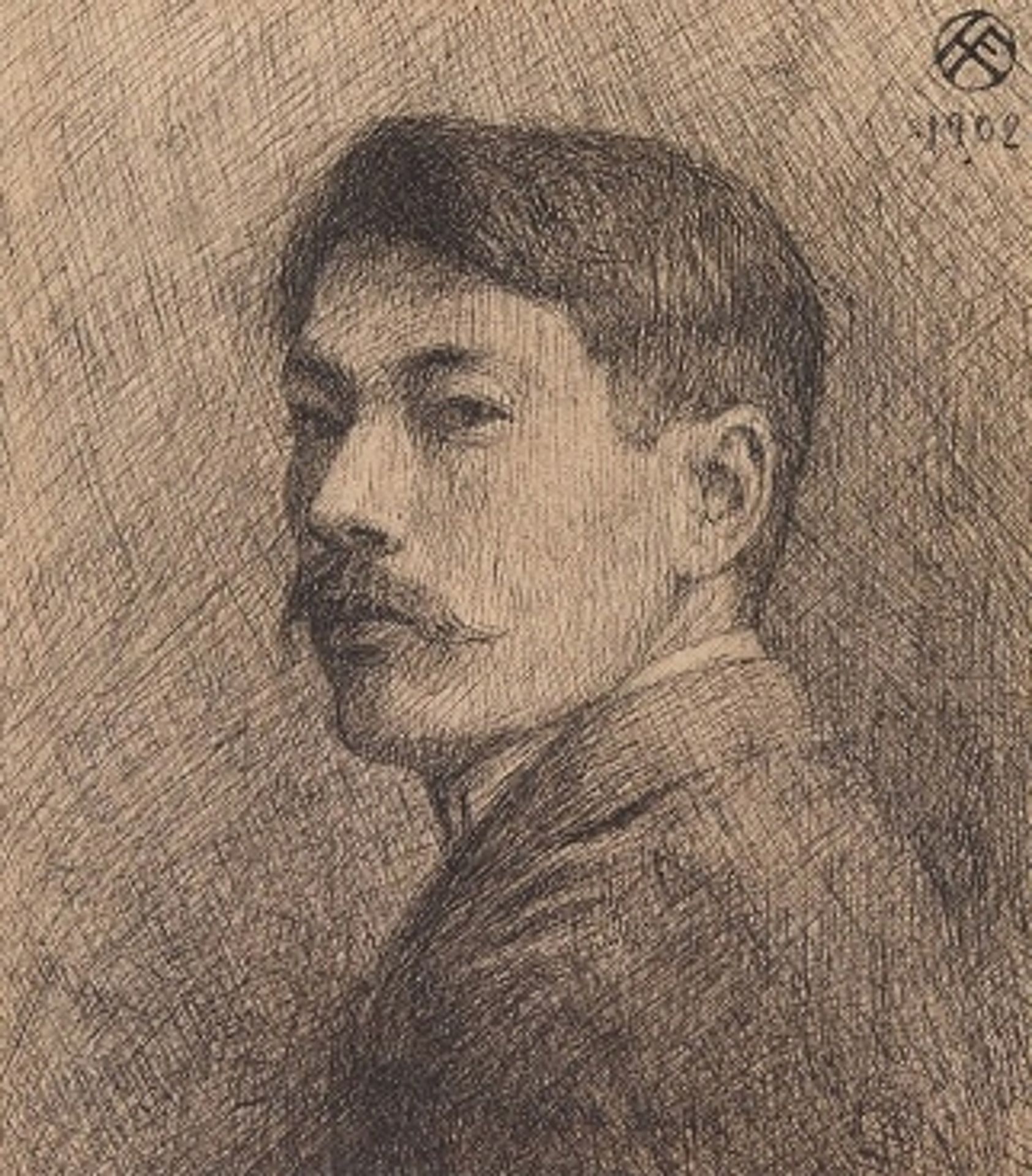 Self-portrait by Fujishima Takeji