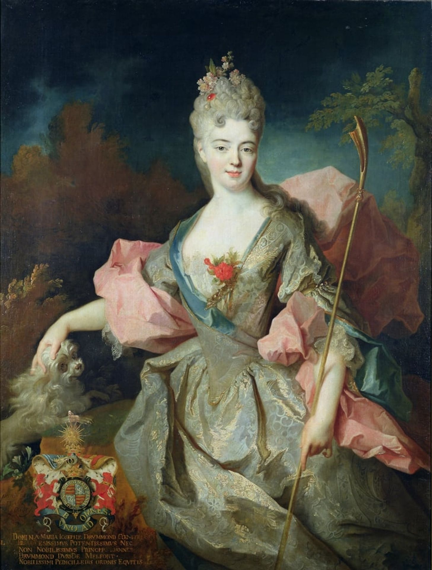 Lady Mary Josephine Drummond, Gräfin von Castelblanco by Jean-Baptiste Oudry