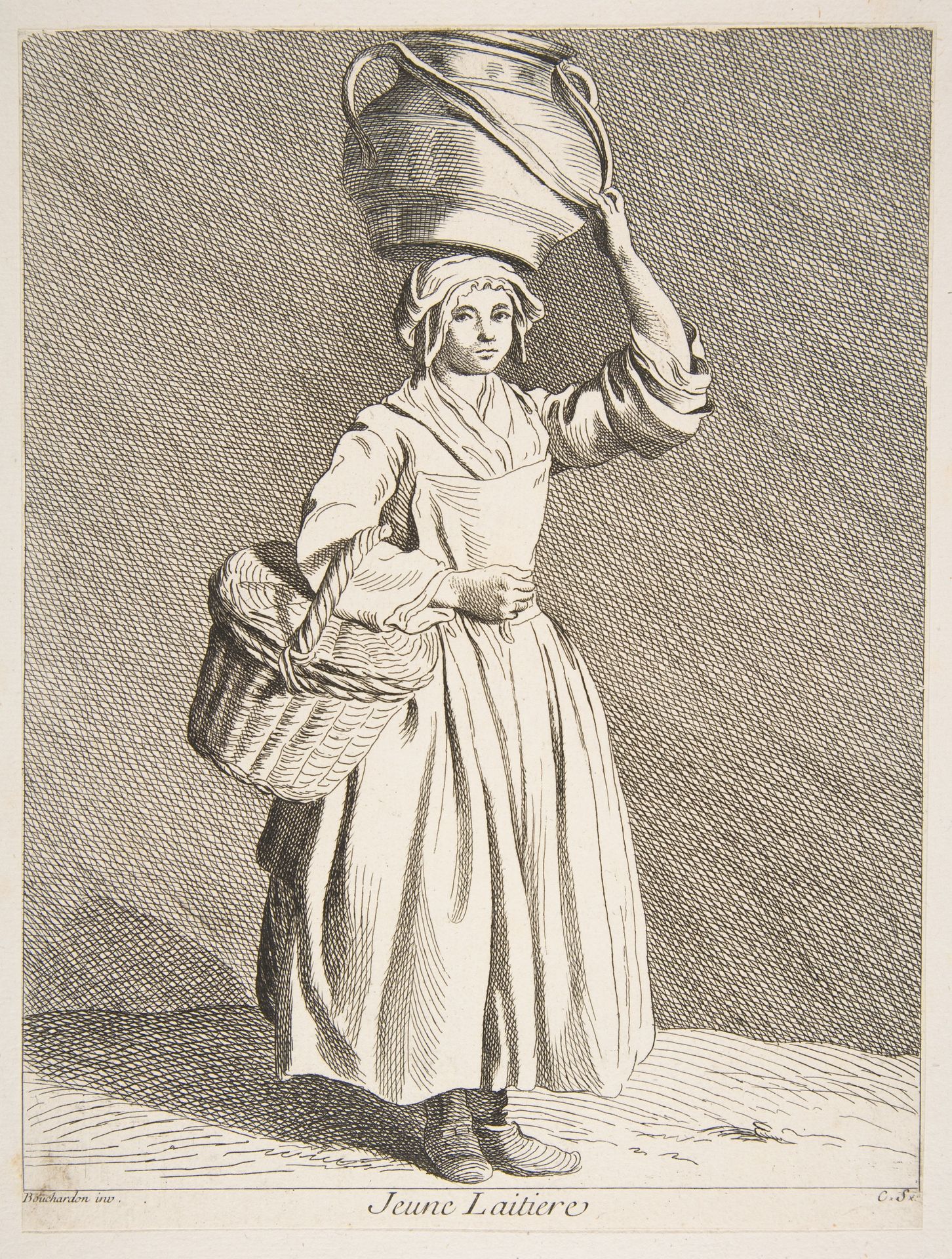 Young Milkmaid by Anne Claude Philippe Caylus