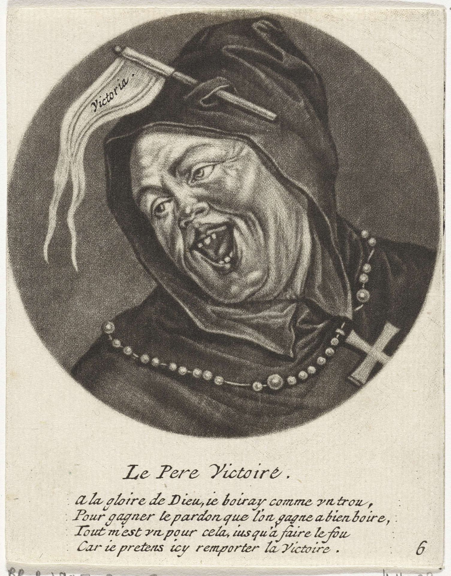 Monnik met een vlag by Jacob Gole