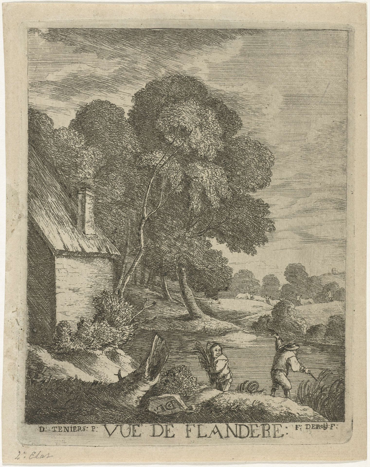 Vlaams landschap by François Deroy