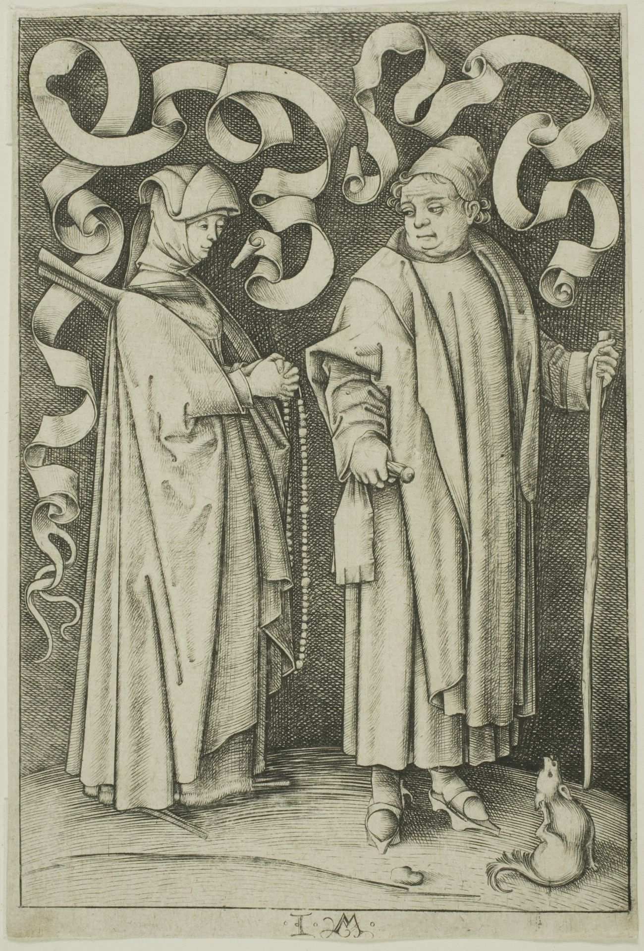 The Churchgoers by Israhel van Meckenem