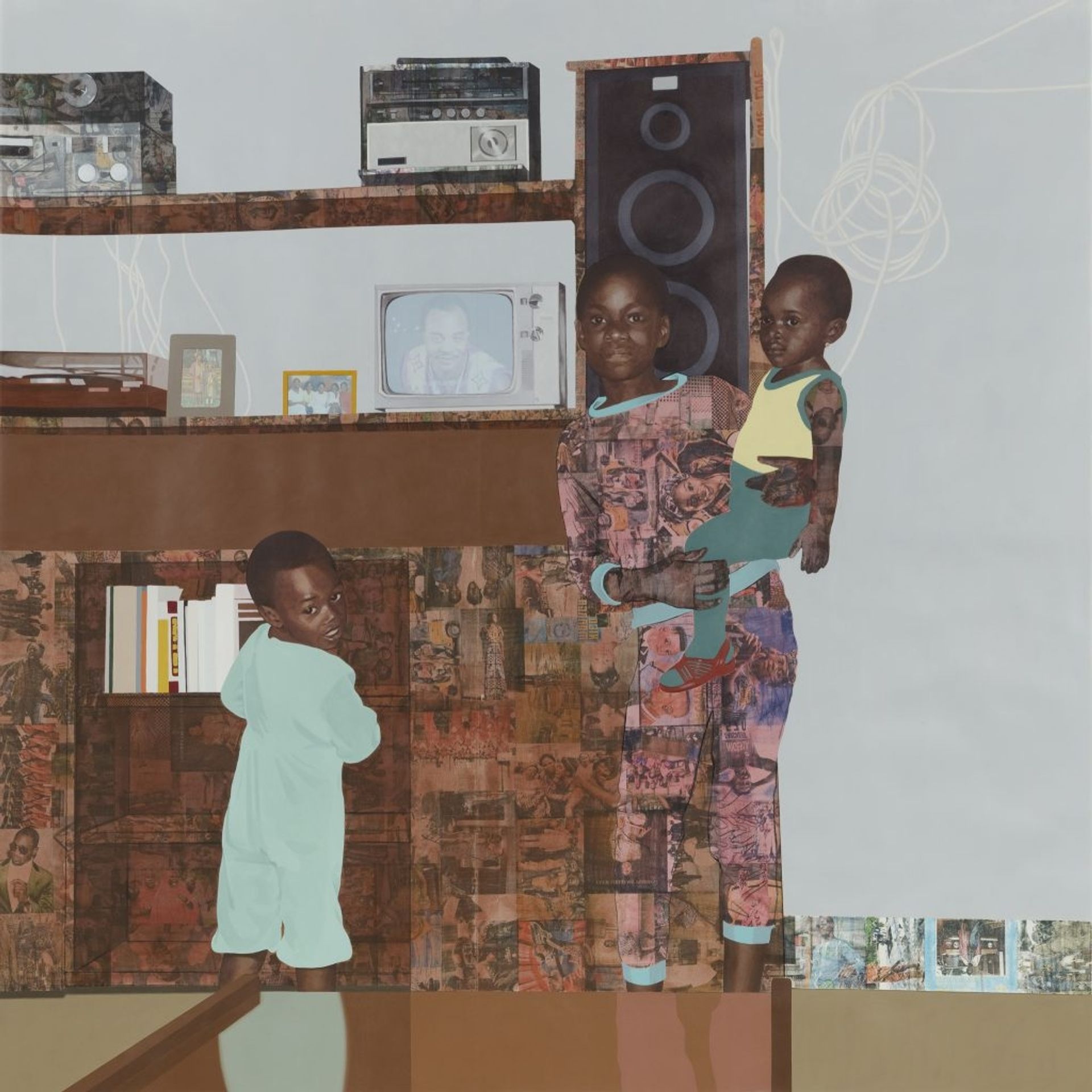 “The Beautyful Ones” Series #9 by Njideka Akunyili Crosby