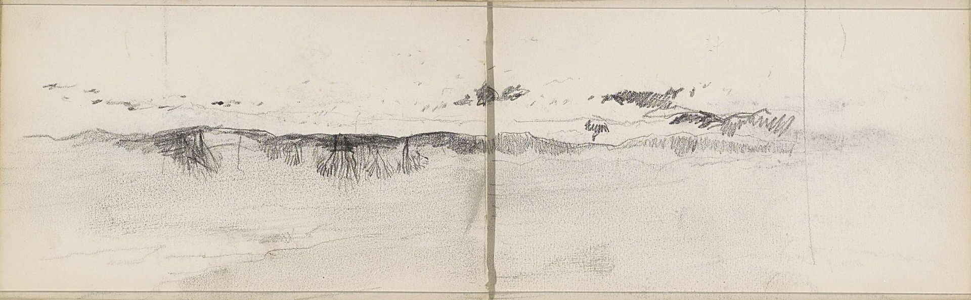 Landschap met bomen en struiken by Anton Mauve