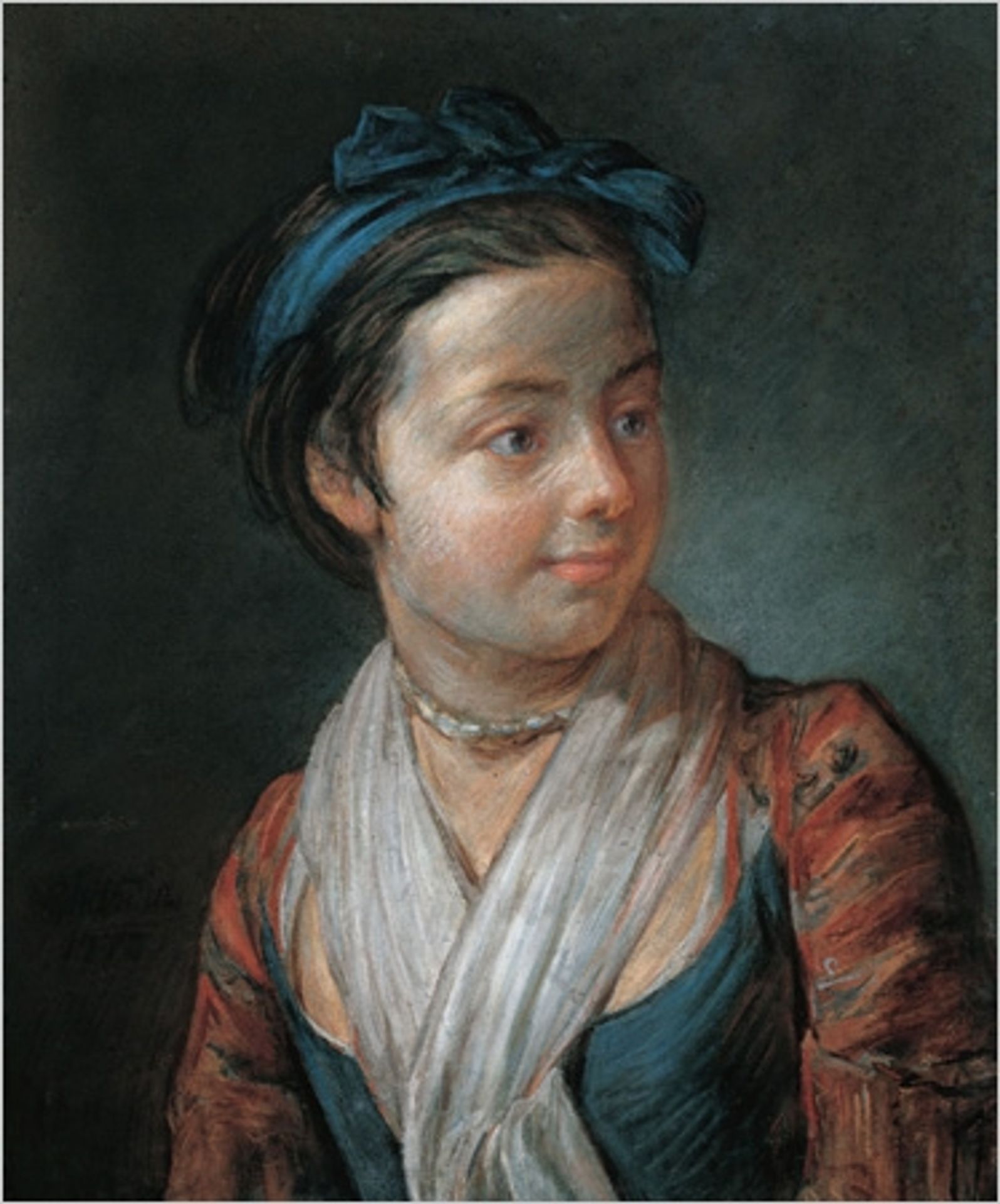 Portrait of a Young Girl by Jean-Baptiste-Simeon Chardin