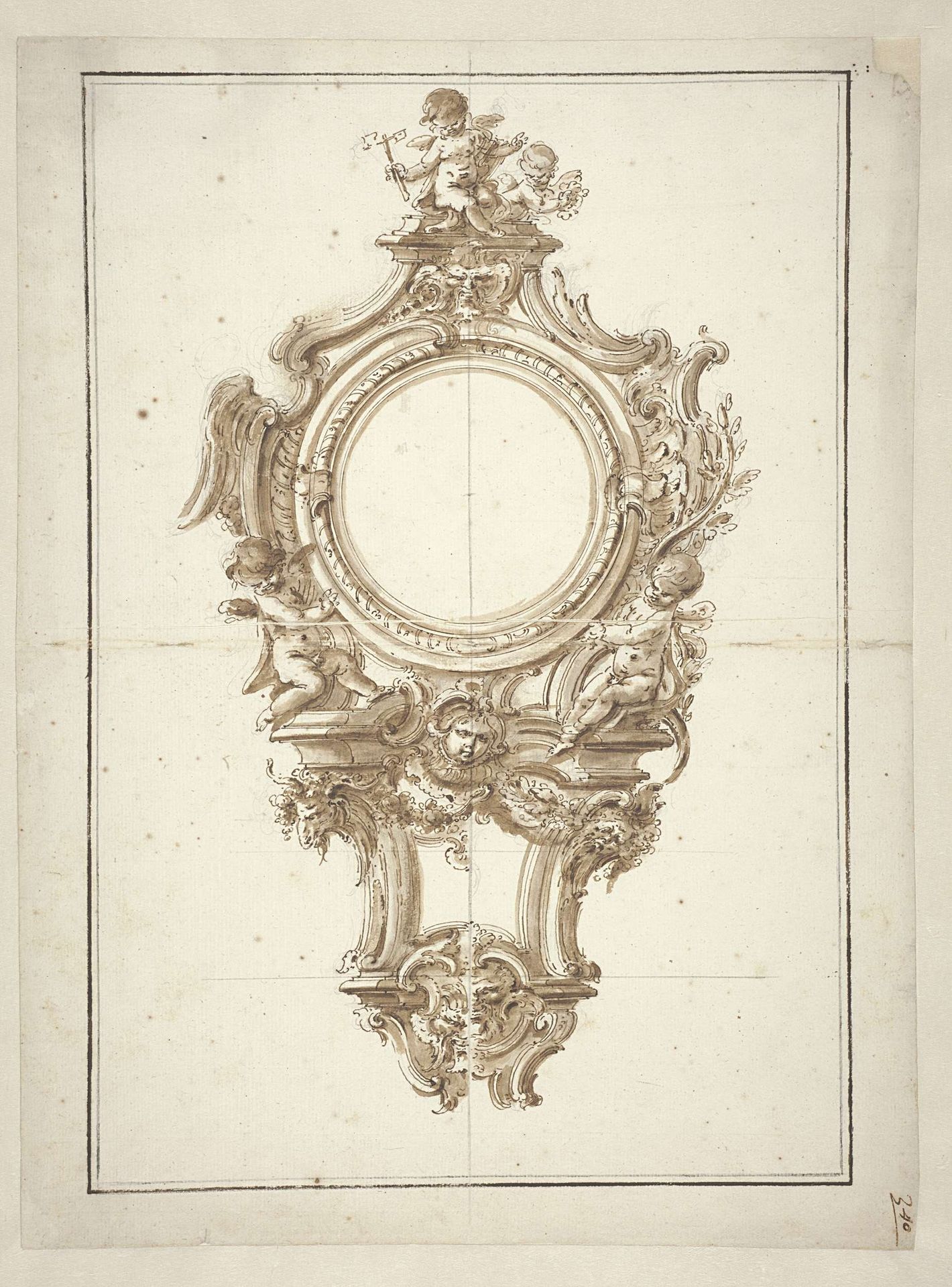 Ontwerp voor een cartelklok by Giovanni Bettati