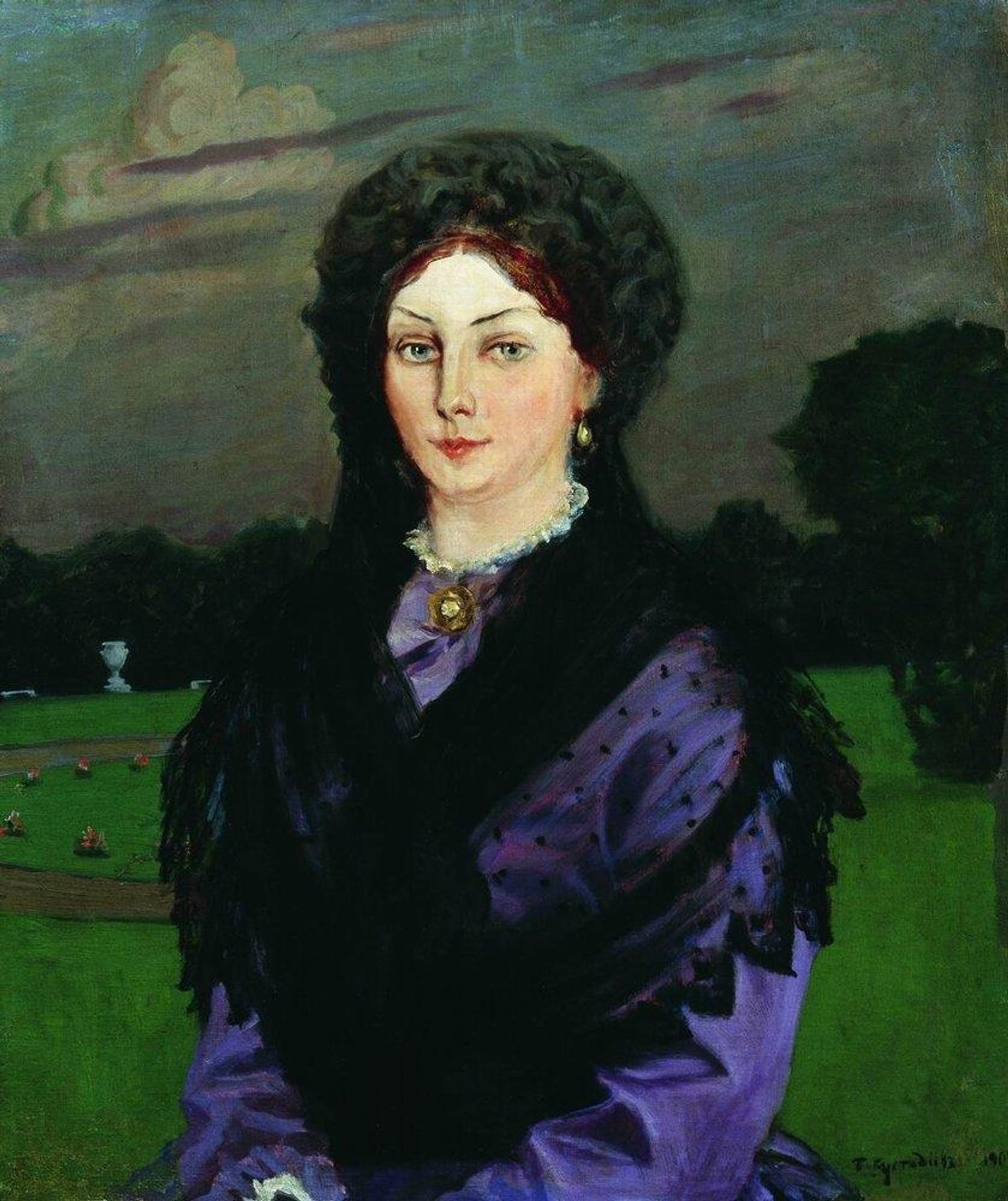 Portrait of a Woman by Boris Kustodiev
