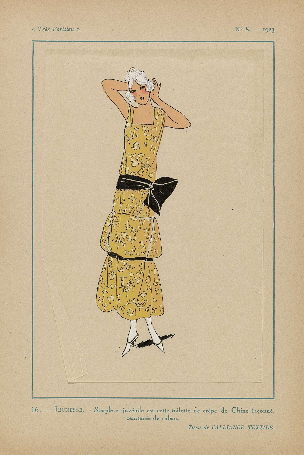 Très Parisien, 1923, No 8: 16.-JEUNESSE. - Simple et juvénile... by Anonymous