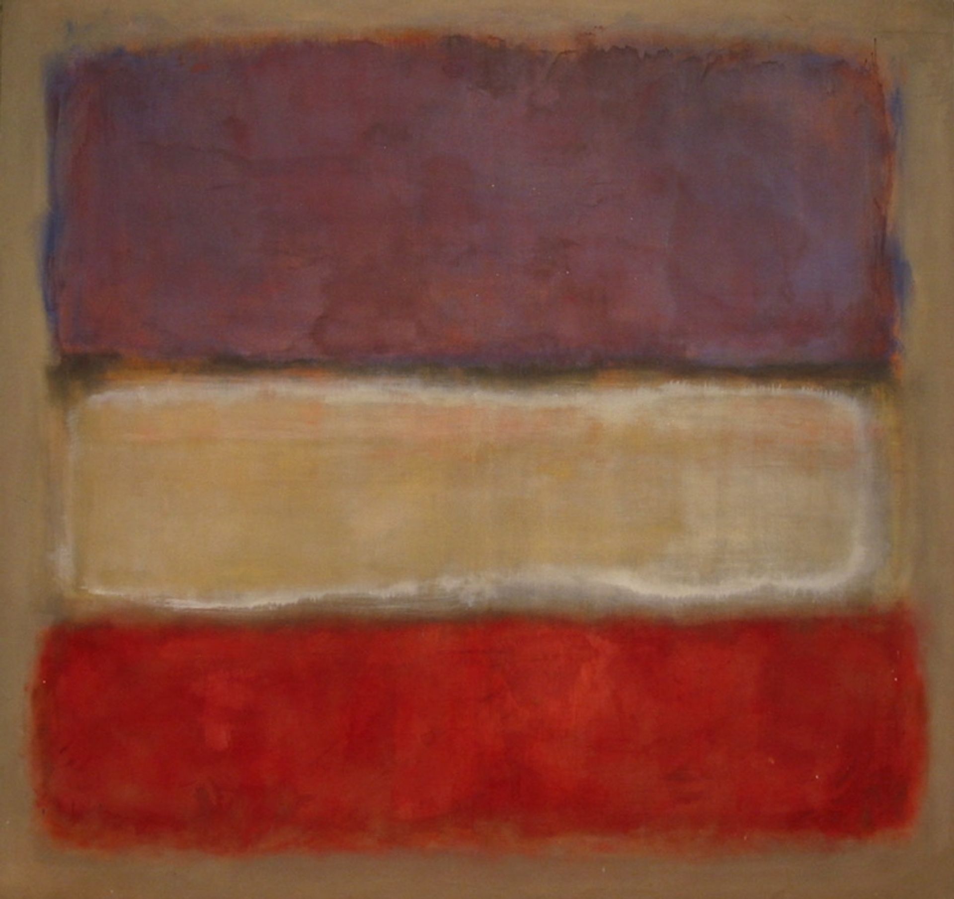 Untitled (Purple, White, and Red) by Mark Rothko