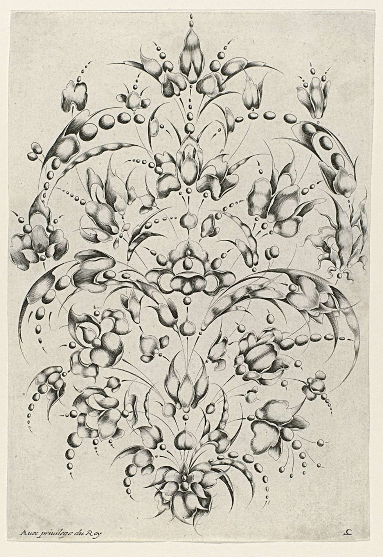 Cosse-de-pois ornament voor goudsmeden by Jacques Briot