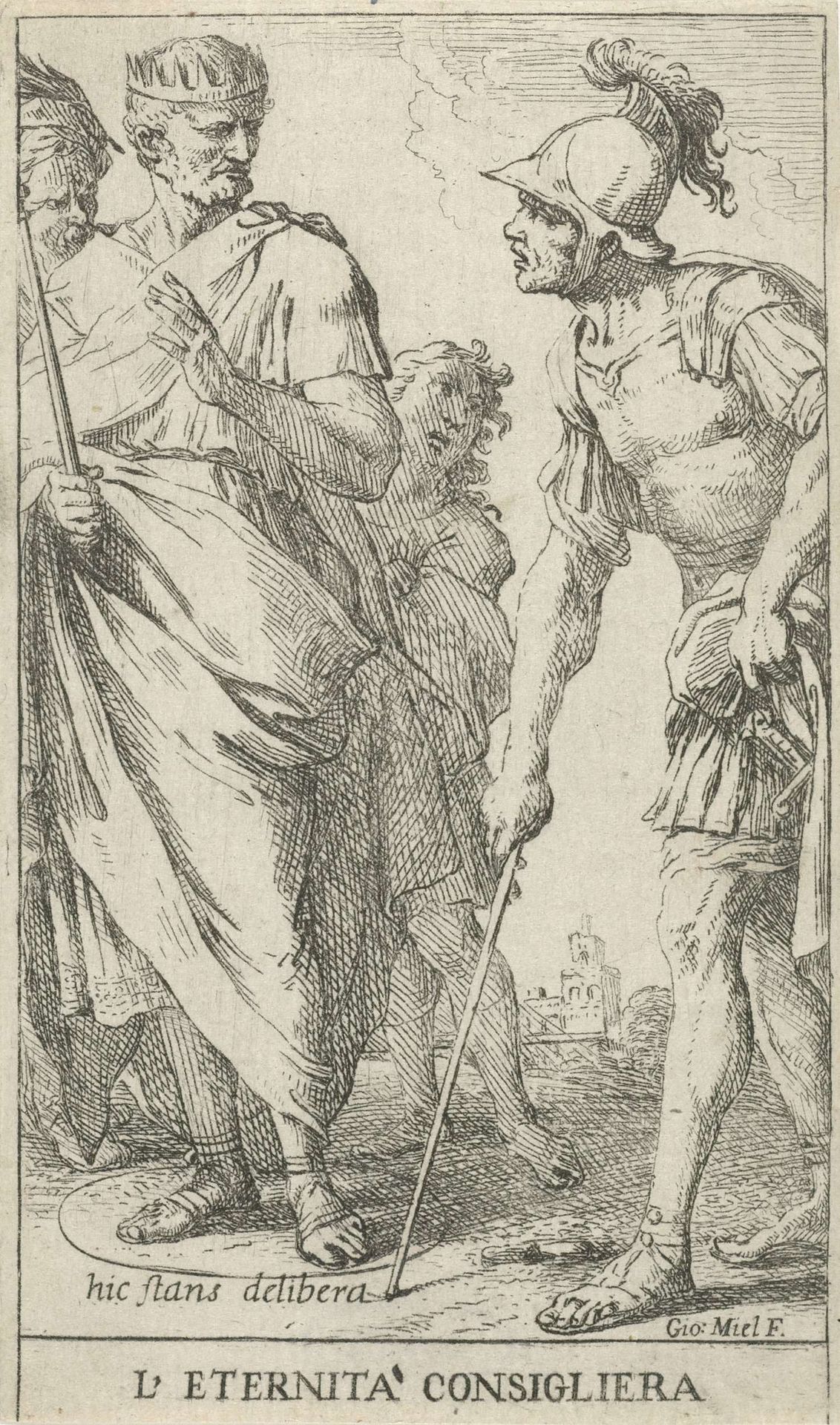 Popilius Laenas tekent een cirkel by Jan Miel